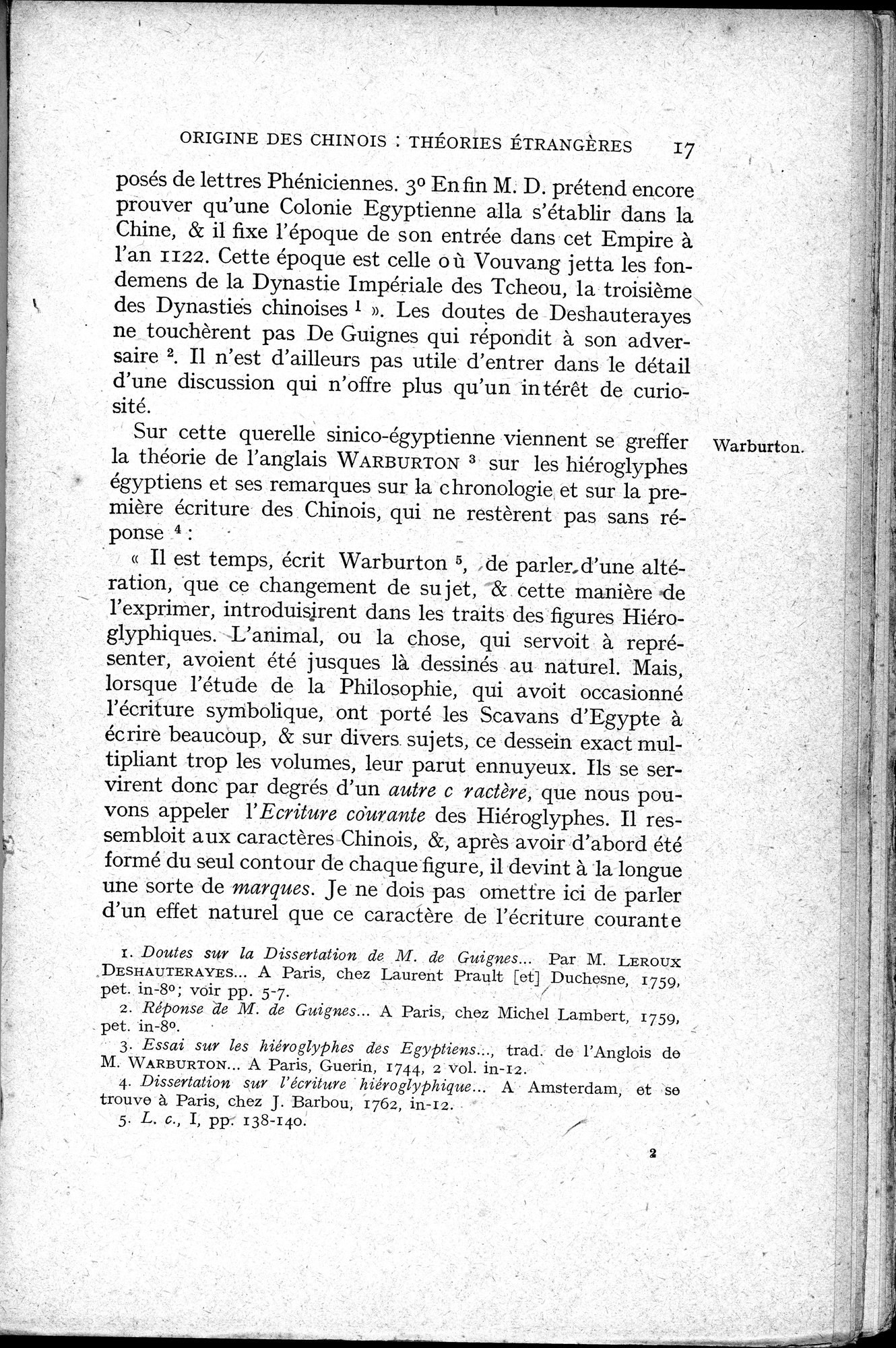 Histoire Générale de la Chine : vol.1 / 19 ページ（白黒高解像度画像）