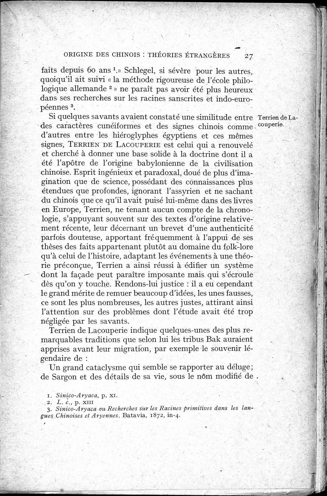 Histoire Générale de la Chine : vol.1 / 29 ページ（白黒高解像度画像）