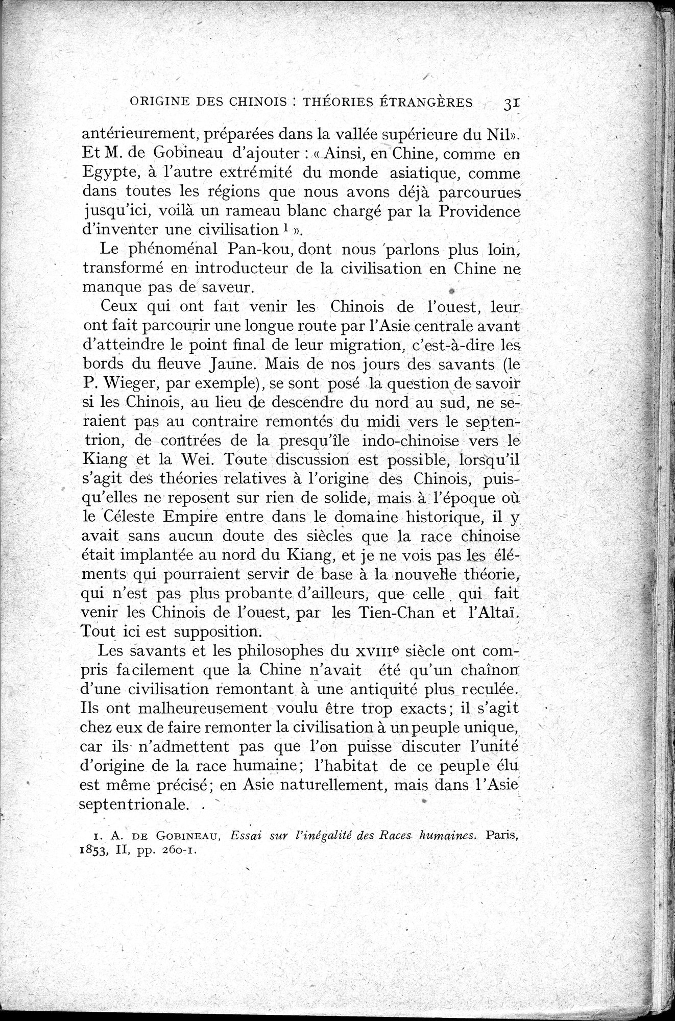 Histoire Générale de la Chine : vol.1 / 33 ページ（白黒高解像度画像）