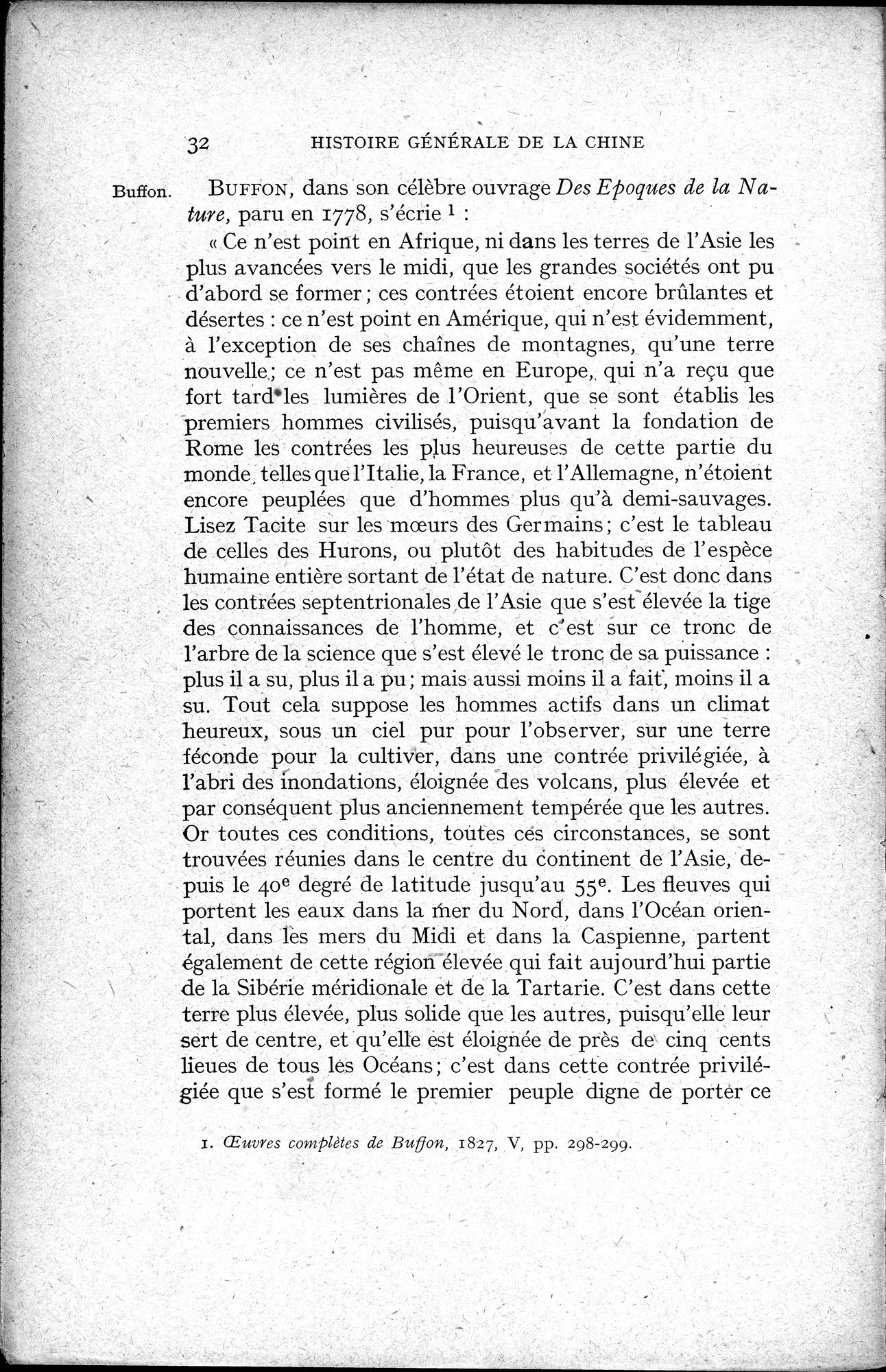 Histoire Générale de la Chine : vol.1 / 34 ページ（白黒高解像度画像）