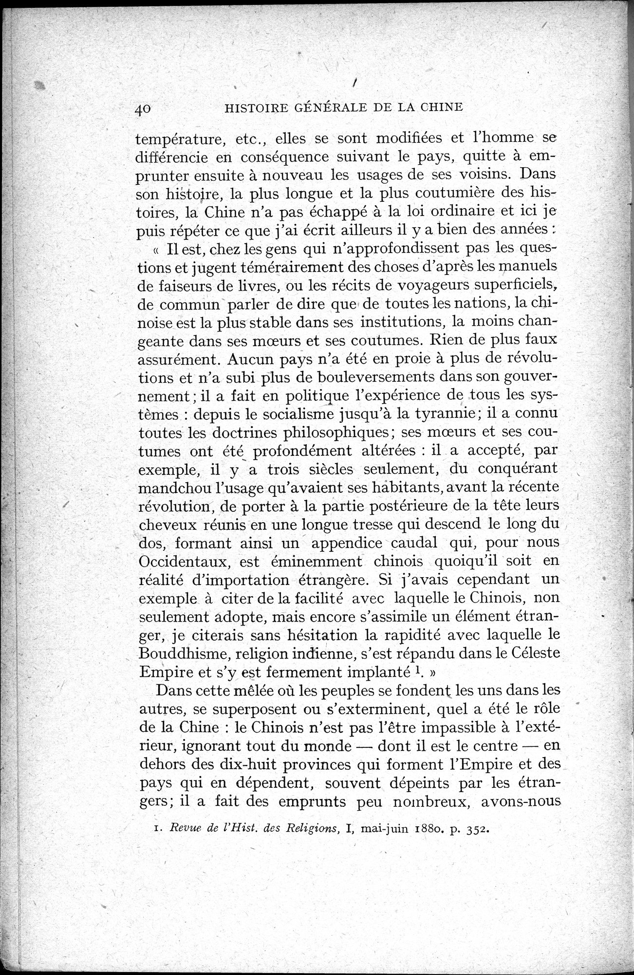 Histoire Générale de la Chine : vol.1 / 42 ページ（白黒高解像度画像）