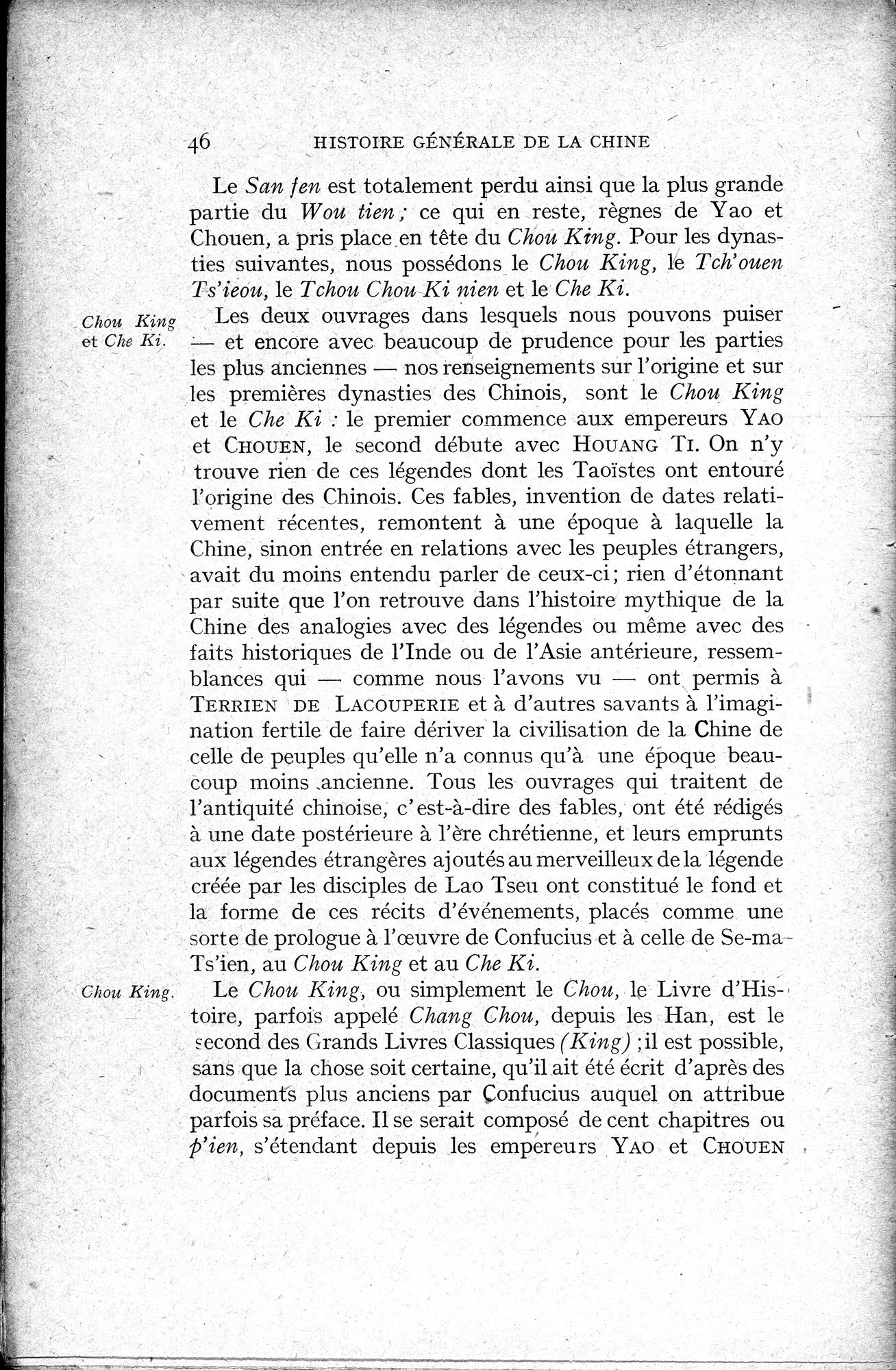 Histoire Générale de la Chine : vol.1 / 48 ページ（白黒高解像度画像）