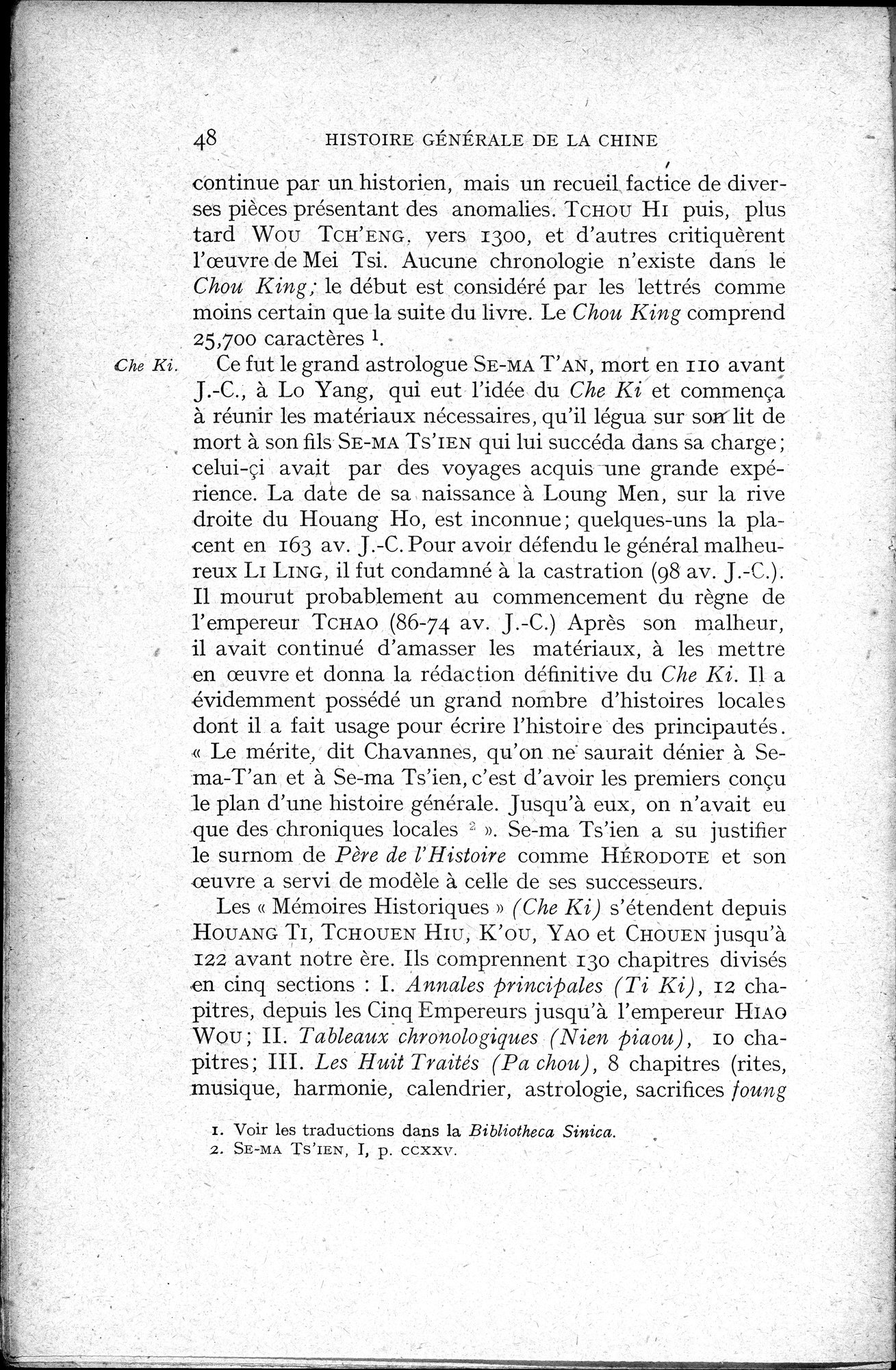 Histoire Générale de la Chine : vol.1 / 50 ページ（白黒高解像度画像）