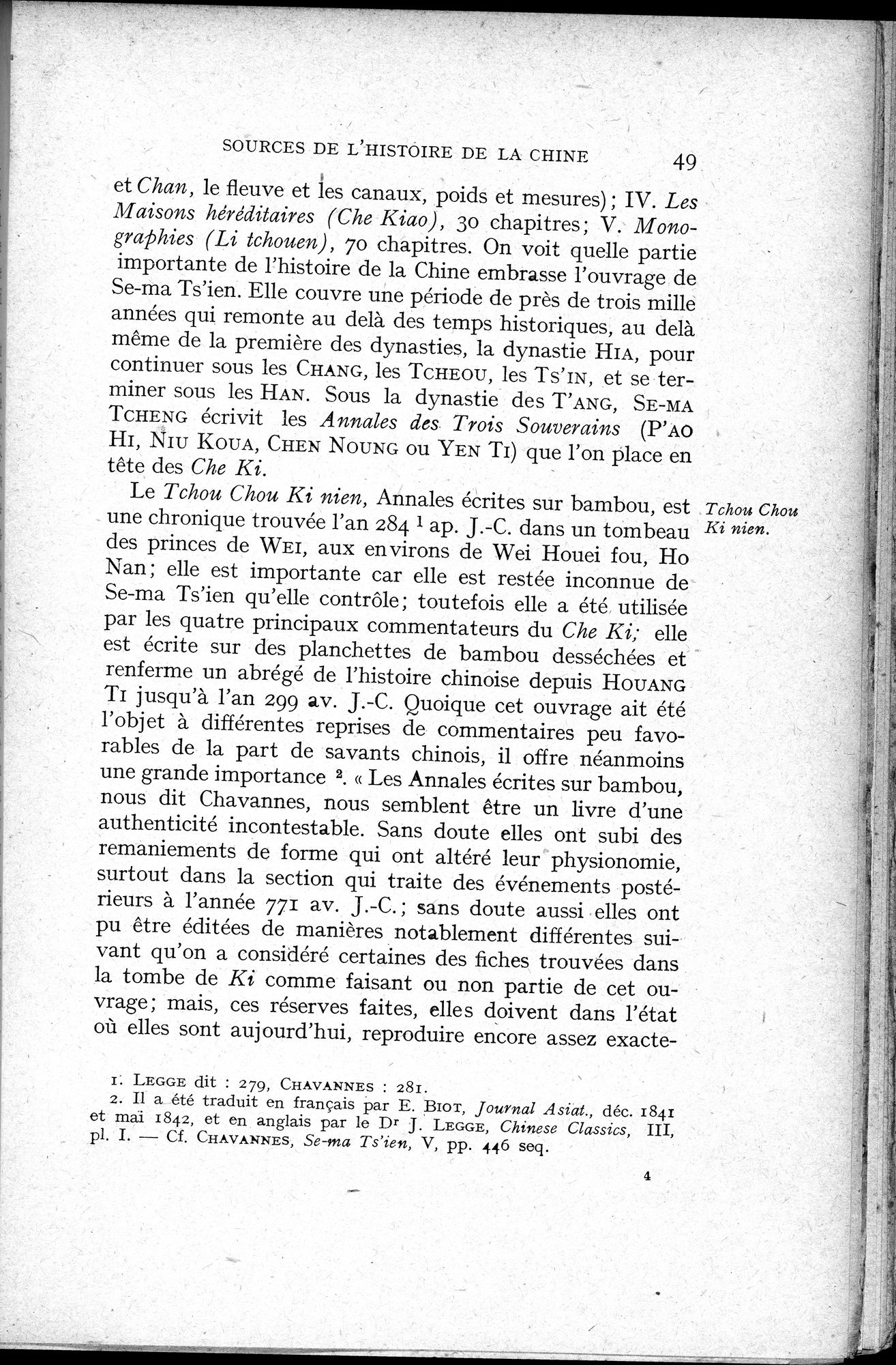 Histoire Générale de la Chine : vol.1 / 51 ページ（白黒高解像度画像）