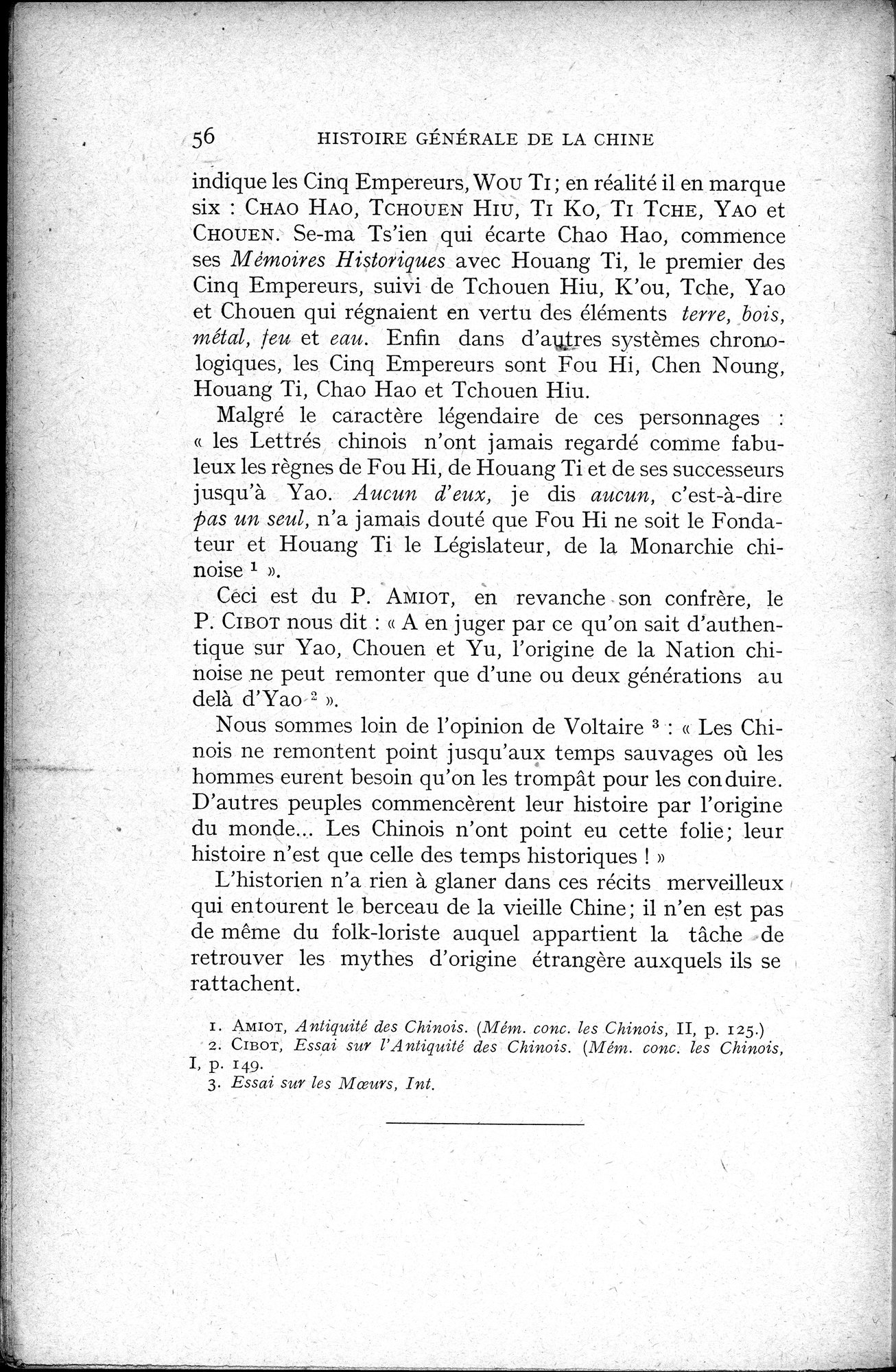 Histoire Générale de la Chine : vol.1 / 58 ページ（白黒高解像度画像）