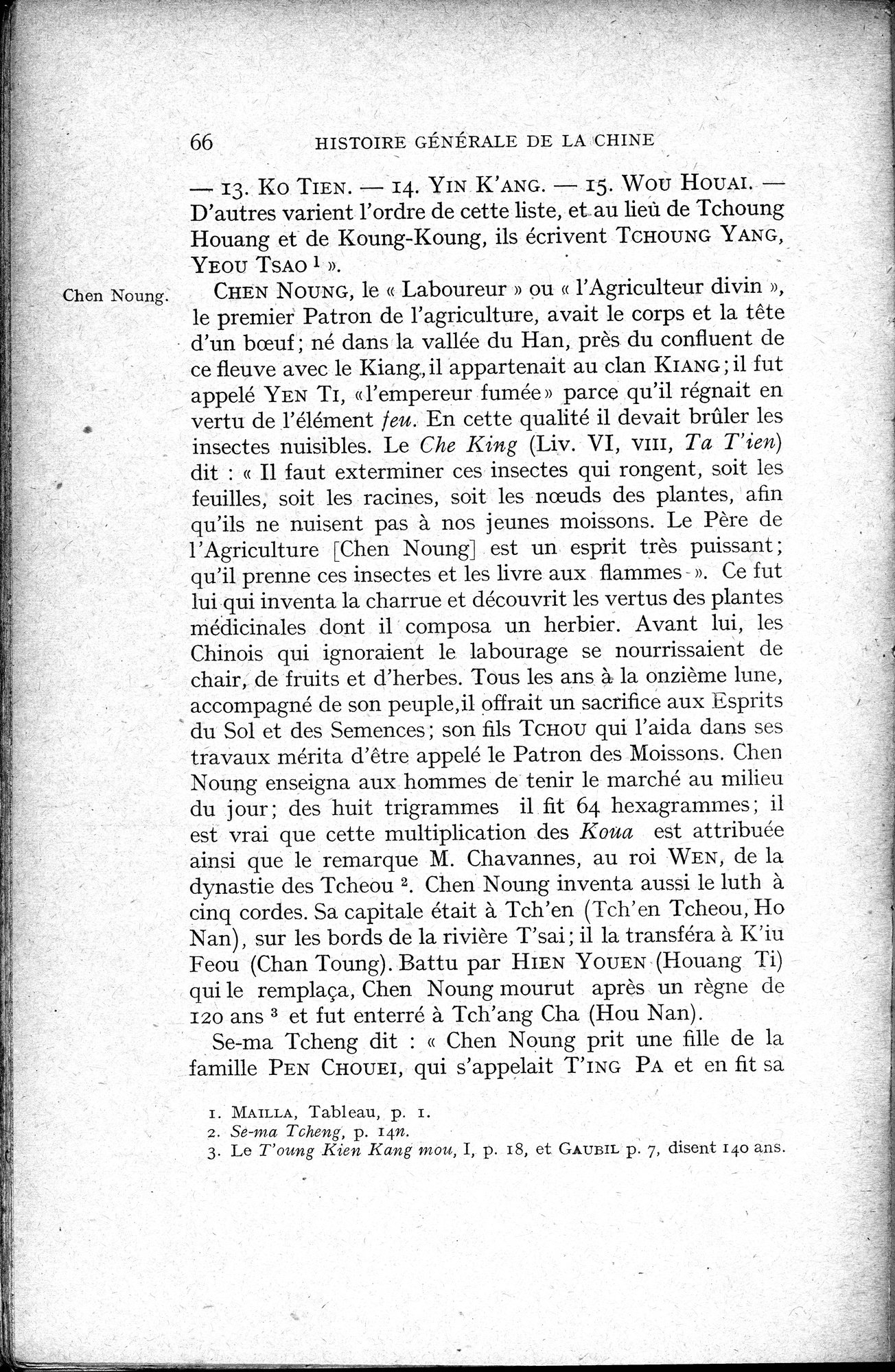 Histoire Générale de la Chine : vol.1 / 68 ページ（白黒高解像度画像）