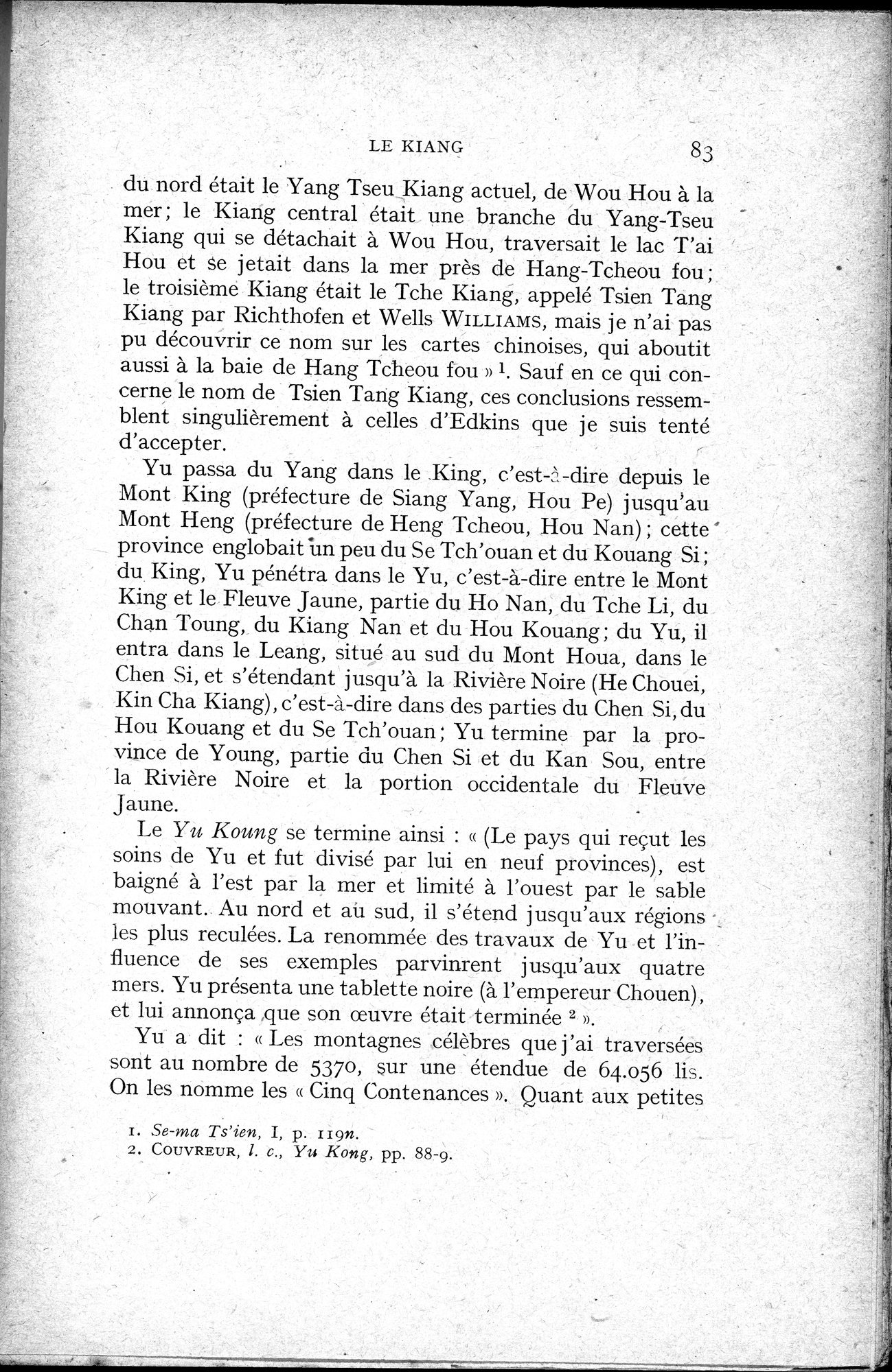 Histoire Générale de la Chine : vol.1 / 85 ページ（白黒高解像度画像）