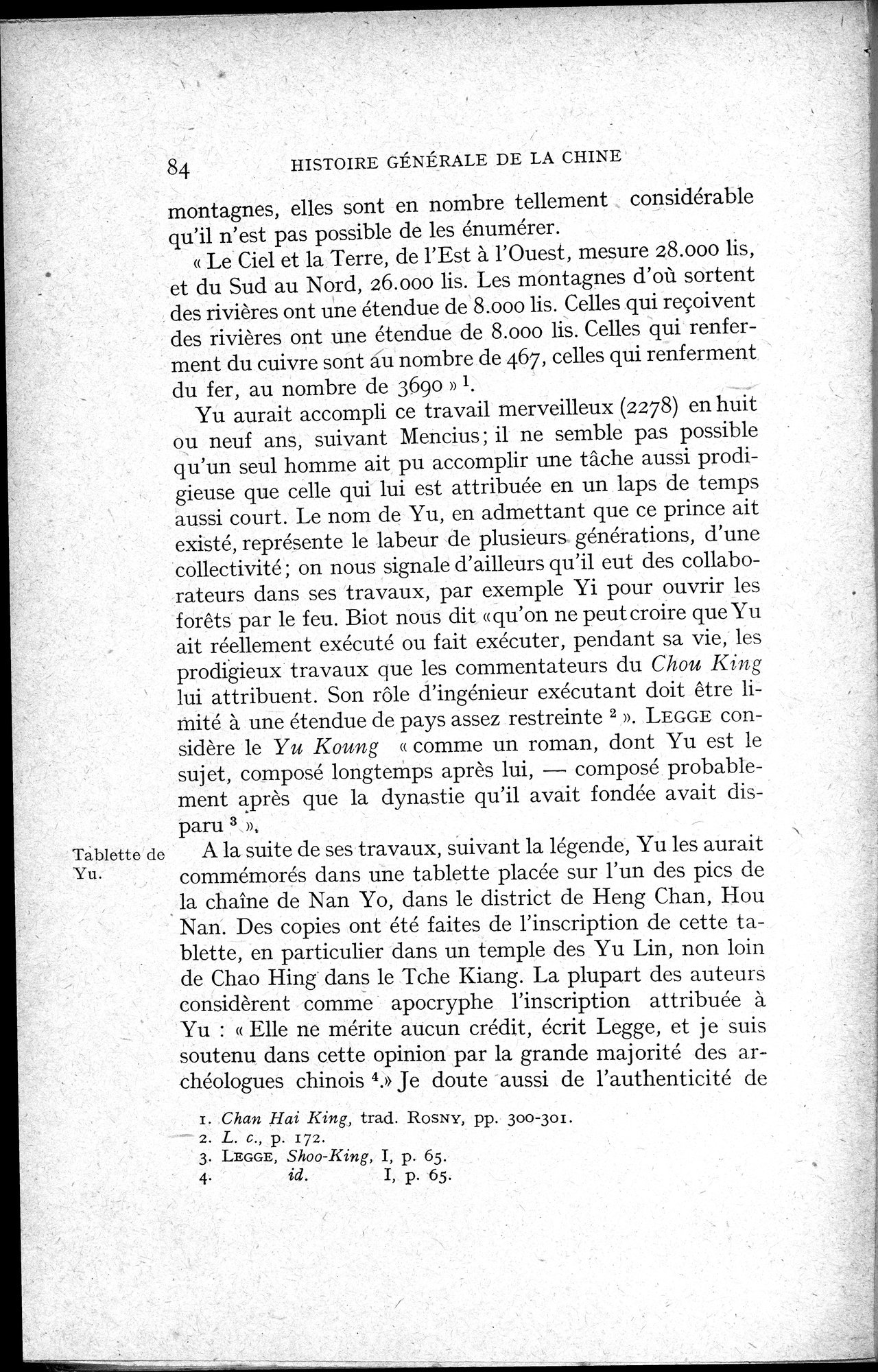 Histoire Générale de la Chine : vol.1 / 86 ページ（白黒高解像度画像）
