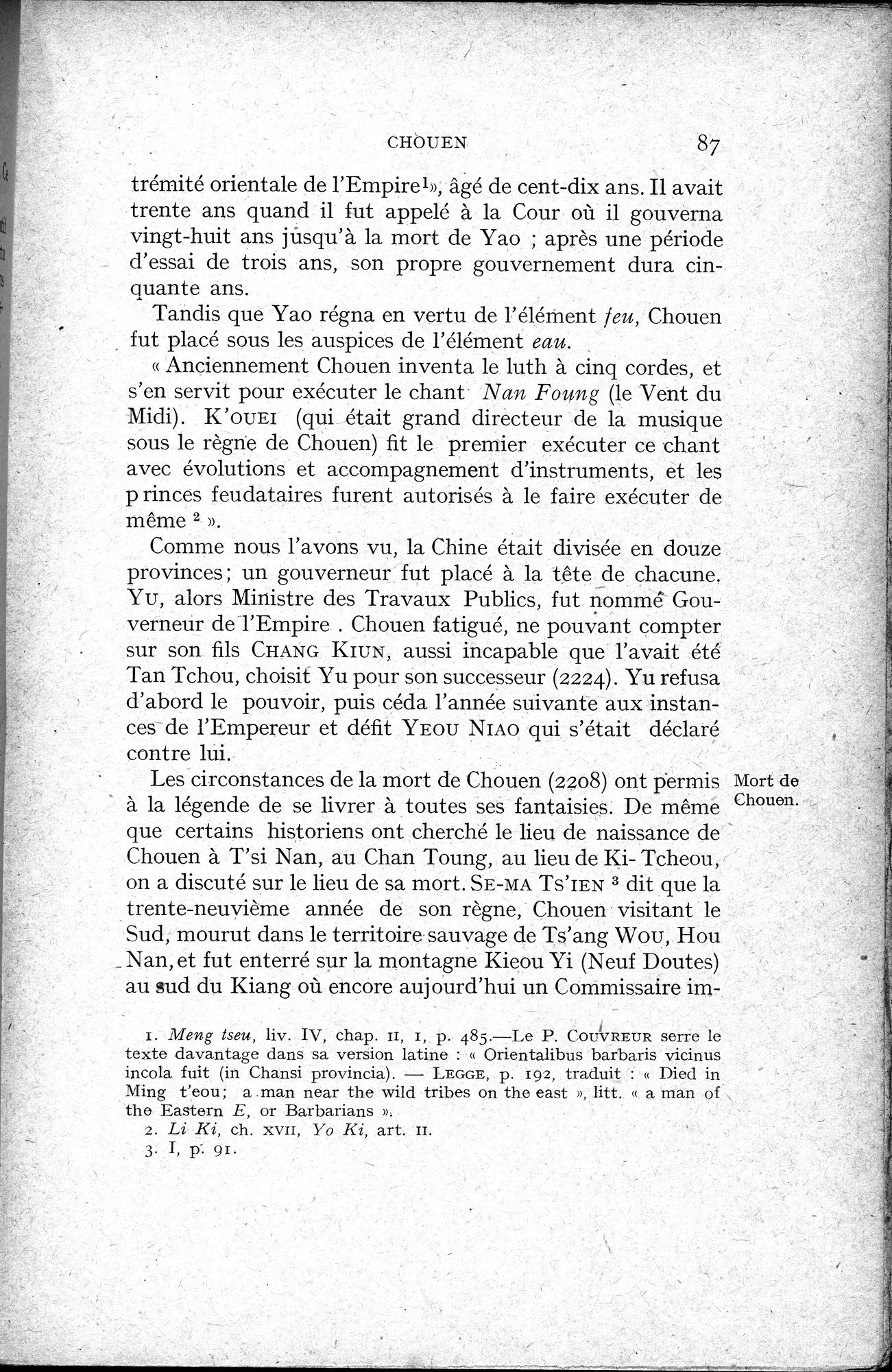 Histoire Générale de la Chine : vol.1 / 89 ページ（白黒高解像度画像）