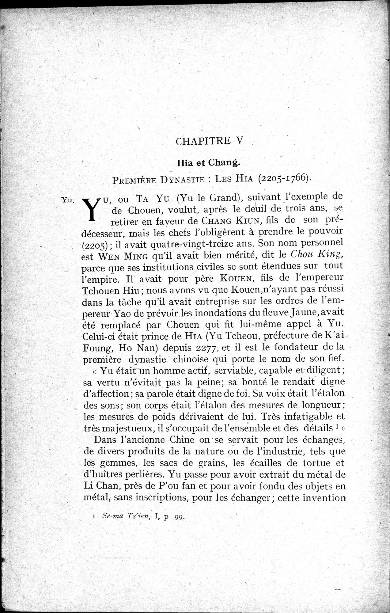 Histoire Générale de la Chine : vol.1 / 104 ページ（白黒高解像度画像）