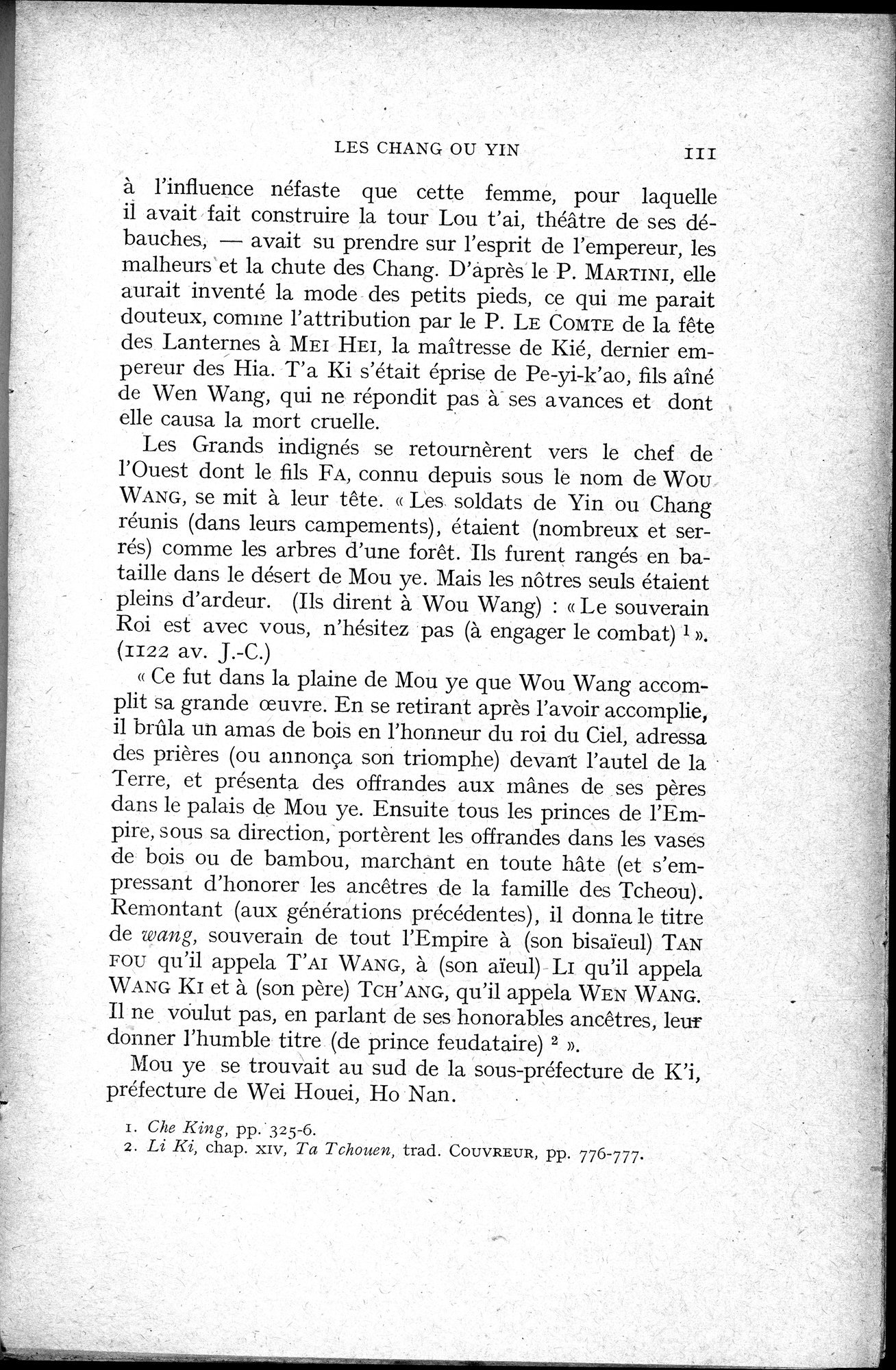 Histoire Générale de la Chine : vol.1 / 113 ページ（白黒高解像度画像）