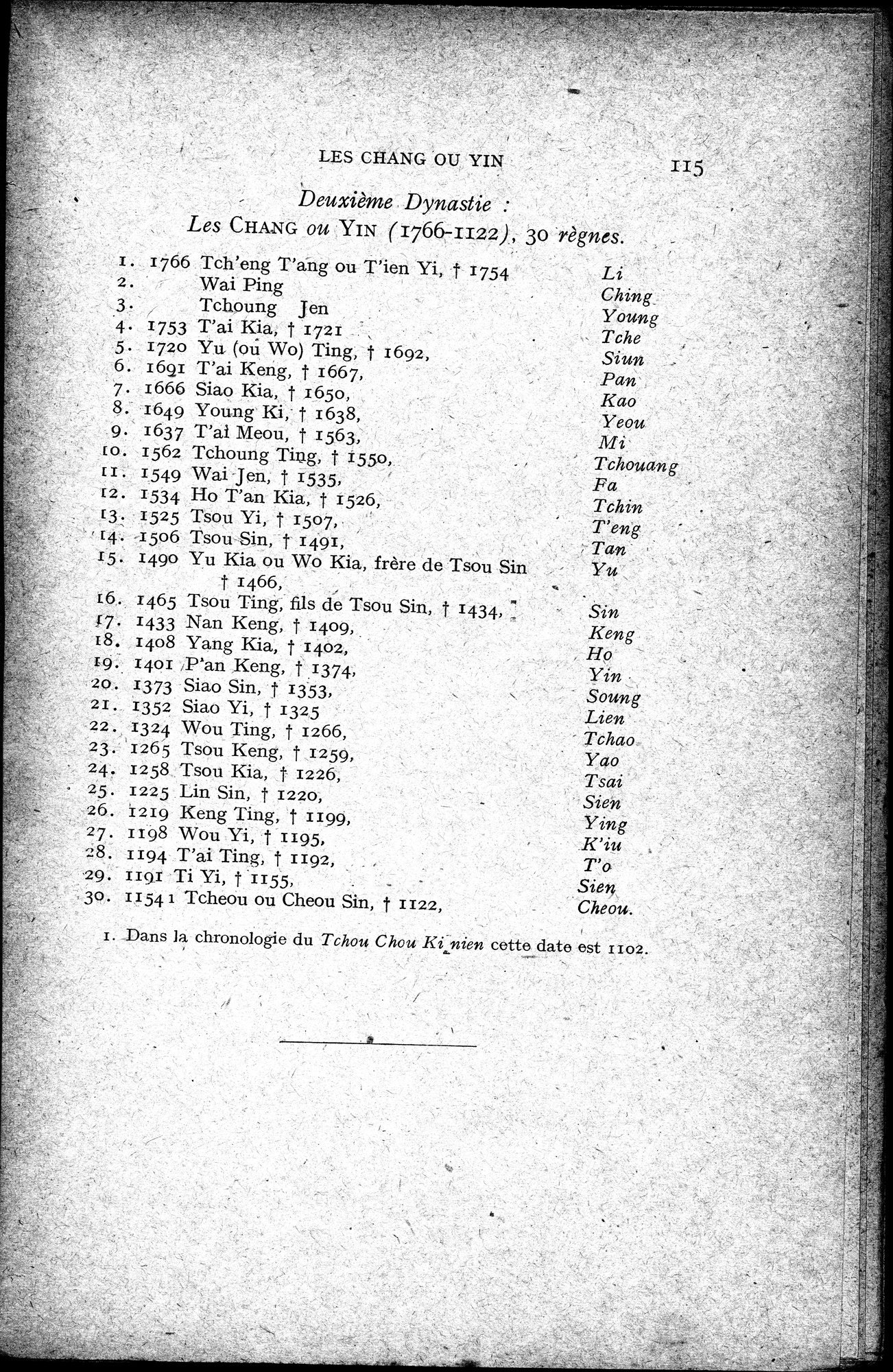 Histoire Générale de la Chine : vol.1 / 117 ページ（白黒高解像度画像）