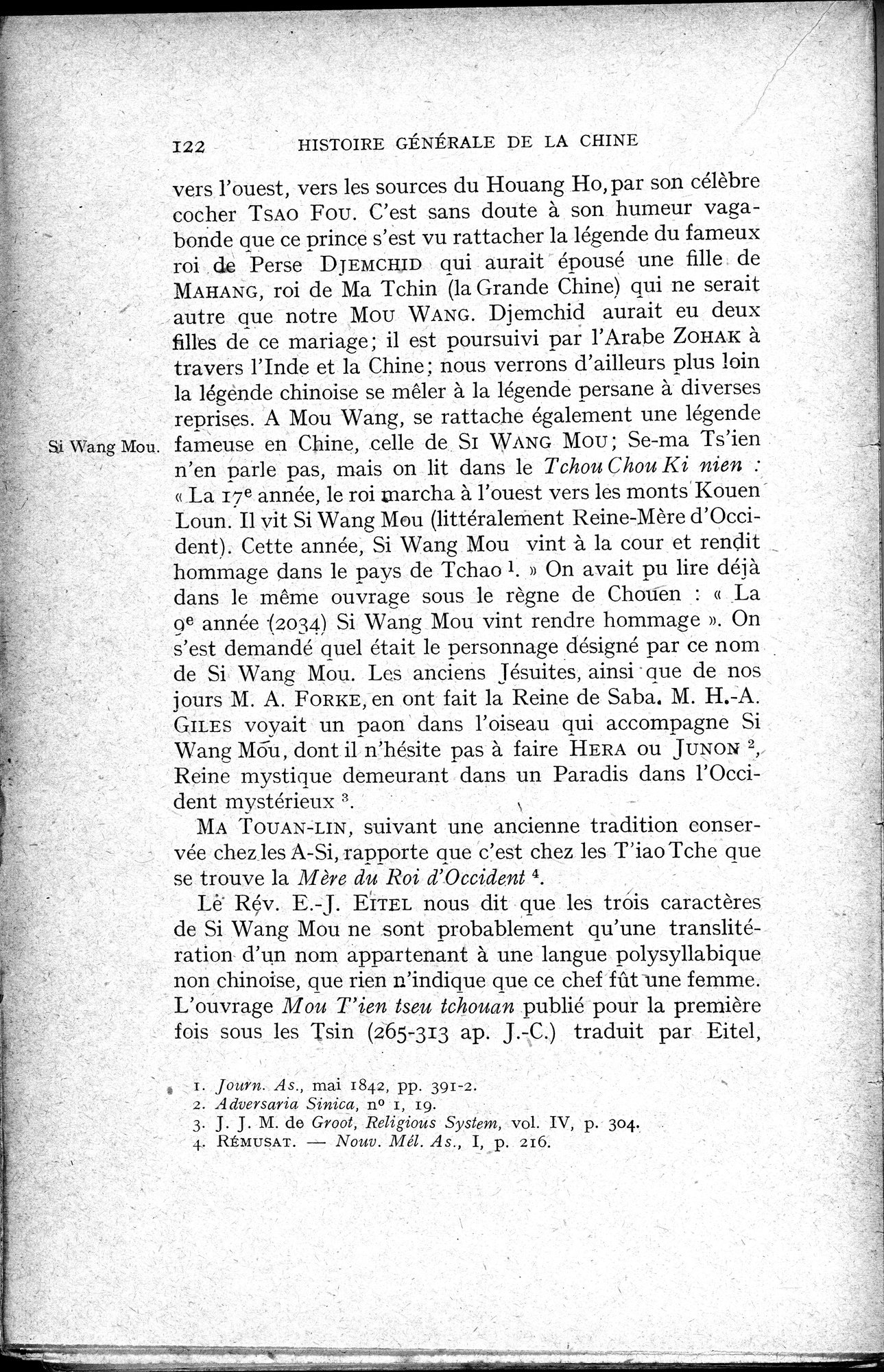 Histoire Générale de la Chine : vol.1 / 124 ページ（白黒高解像度画像）
