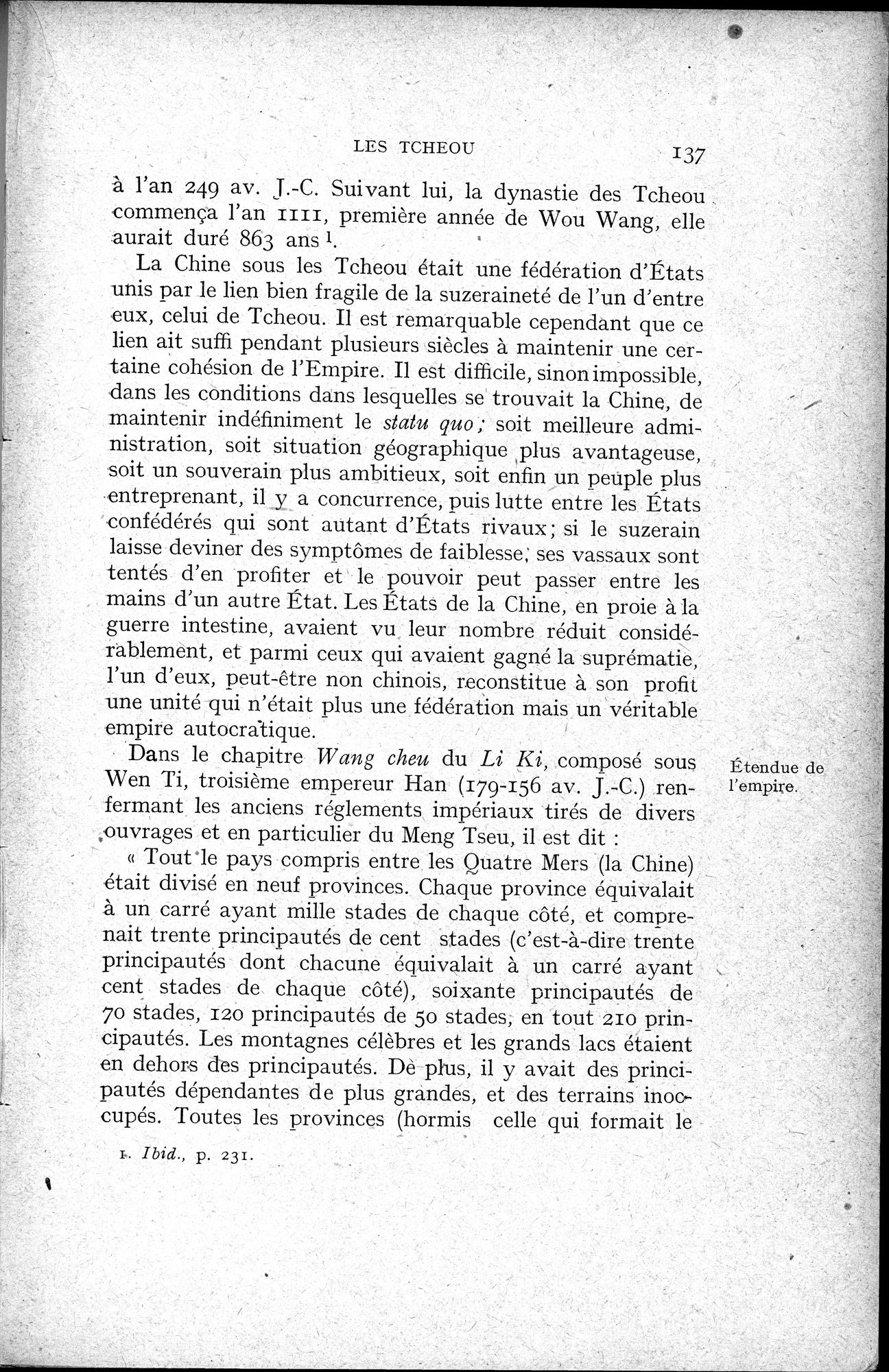 Histoire Générale de la Chine : vol.1 / 139 ページ（白黒高解像度画像）