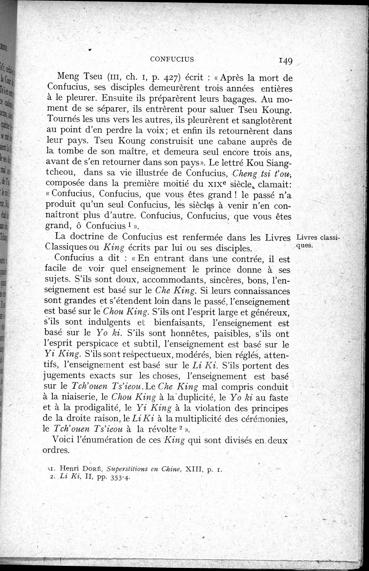 Histoire Générale de la Chine : vol.1 / 151 ページ（白黒高解像度画像）