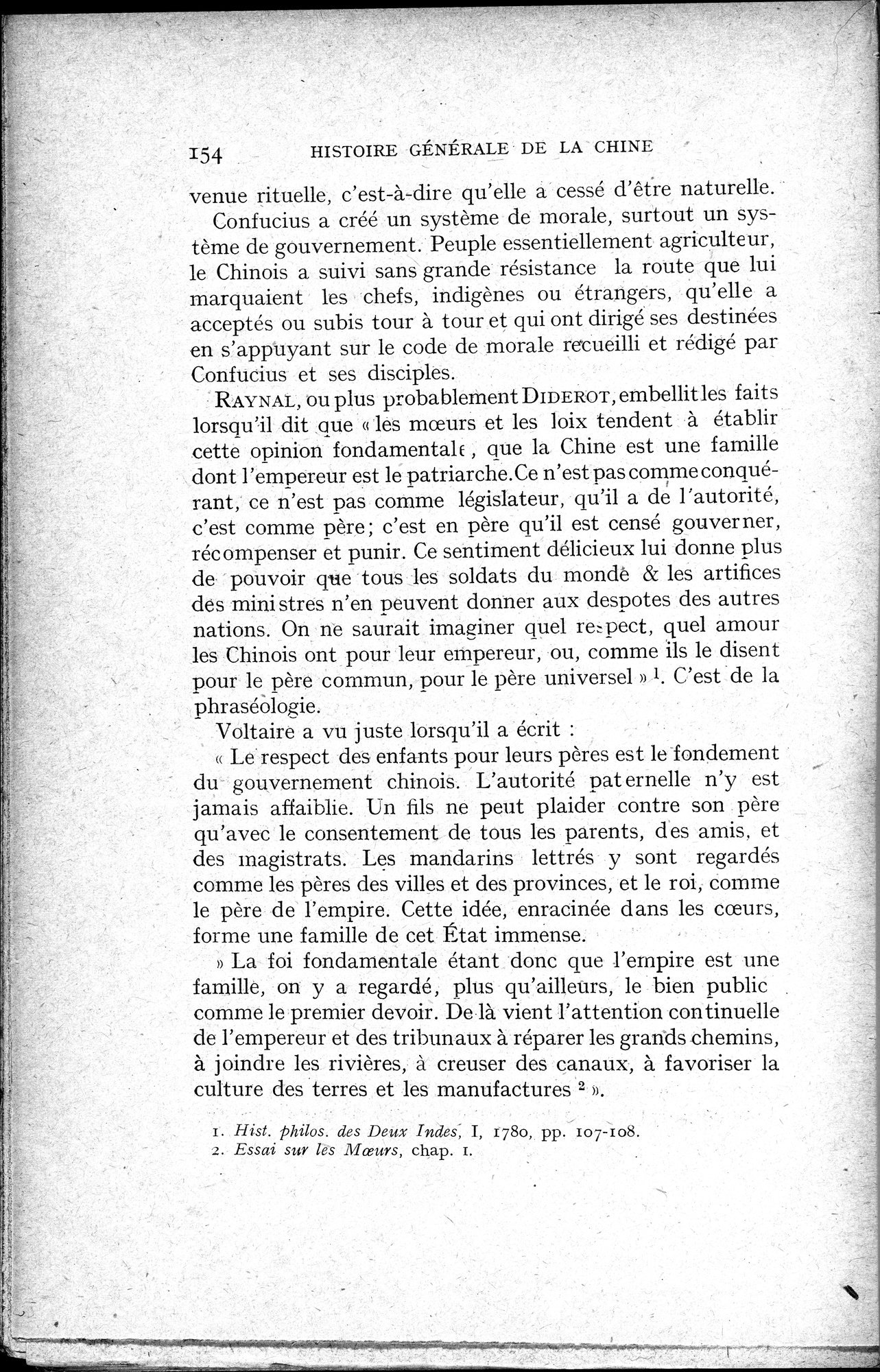 Histoire Générale de la Chine : vol.1 / 156 ページ（白黒高解像度画像）
