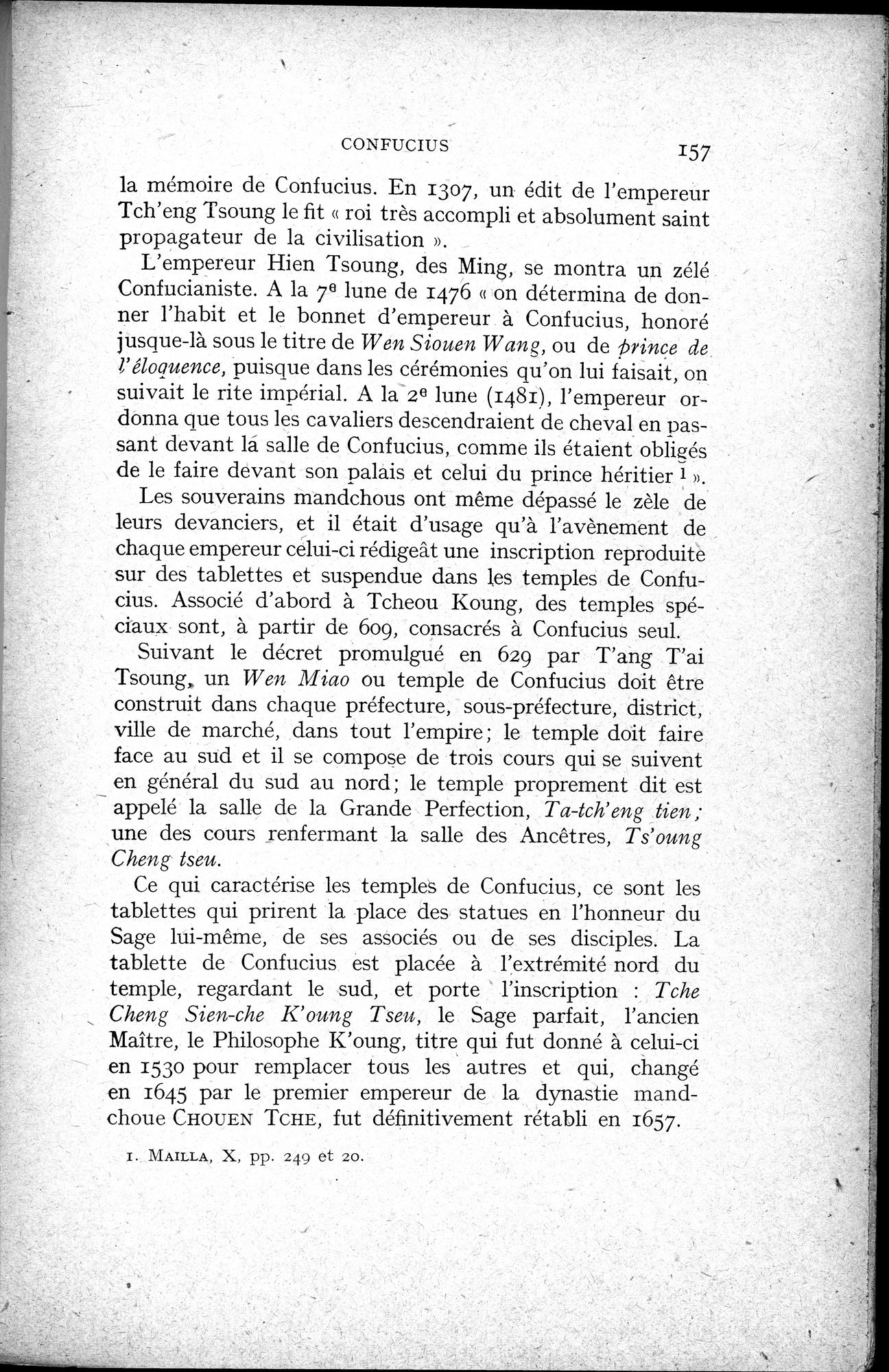 Histoire Générale de la Chine : vol.1 / 159 ページ（白黒高解像度画像）