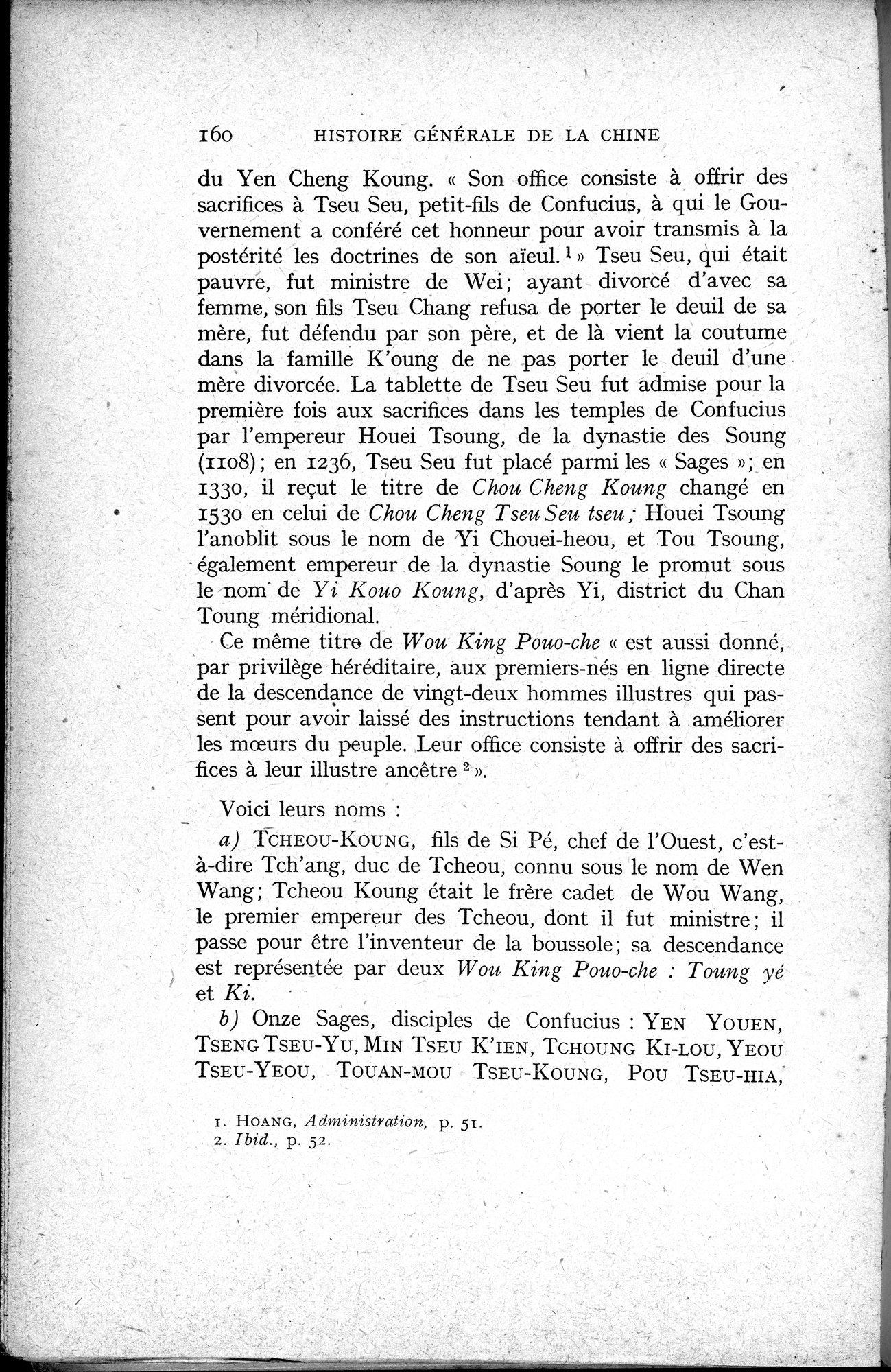Histoire Générale de la Chine : vol.1 / 162 ページ（白黒高解像度画像）
