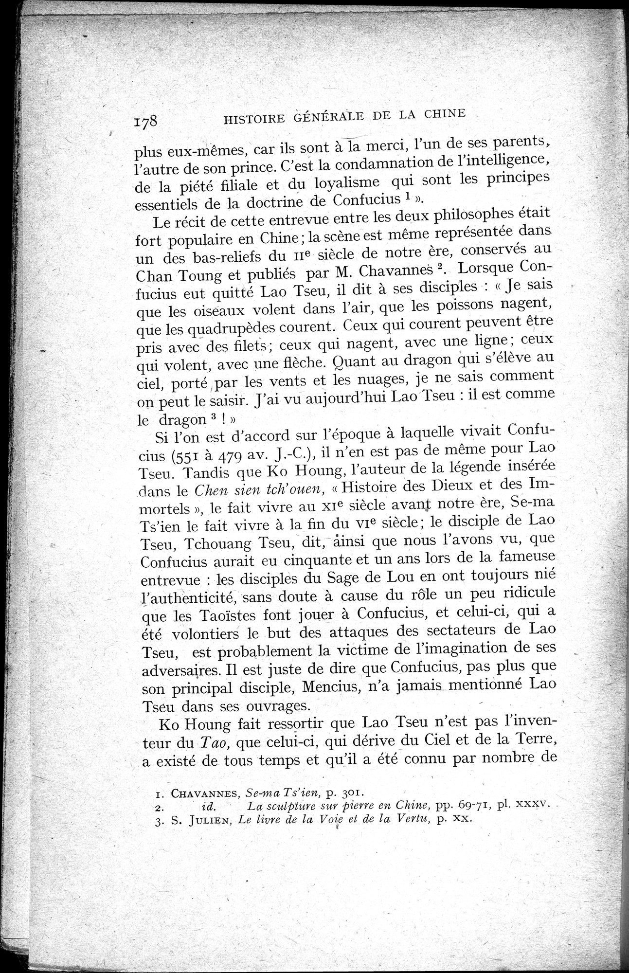 Histoire Générale de la Chine : vol.1 / 180 ページ（白黒高解像度画像）