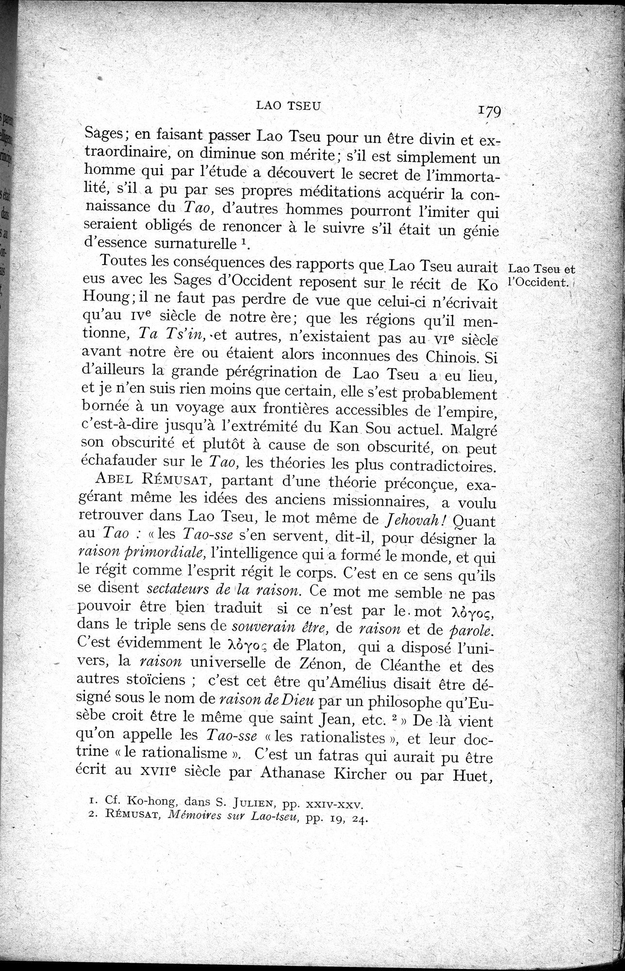 Histoire Générale de la Chine : vol.1 / 181 ページ（白黒高解像度画像）