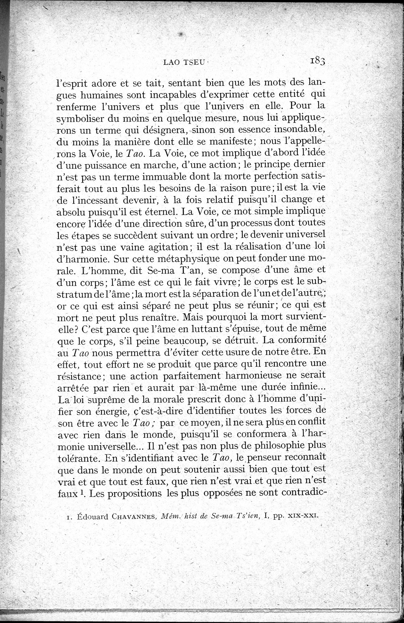 Histoire Générale de la Chine : vol.1 / 185 ページ（白黒高解像度画像）