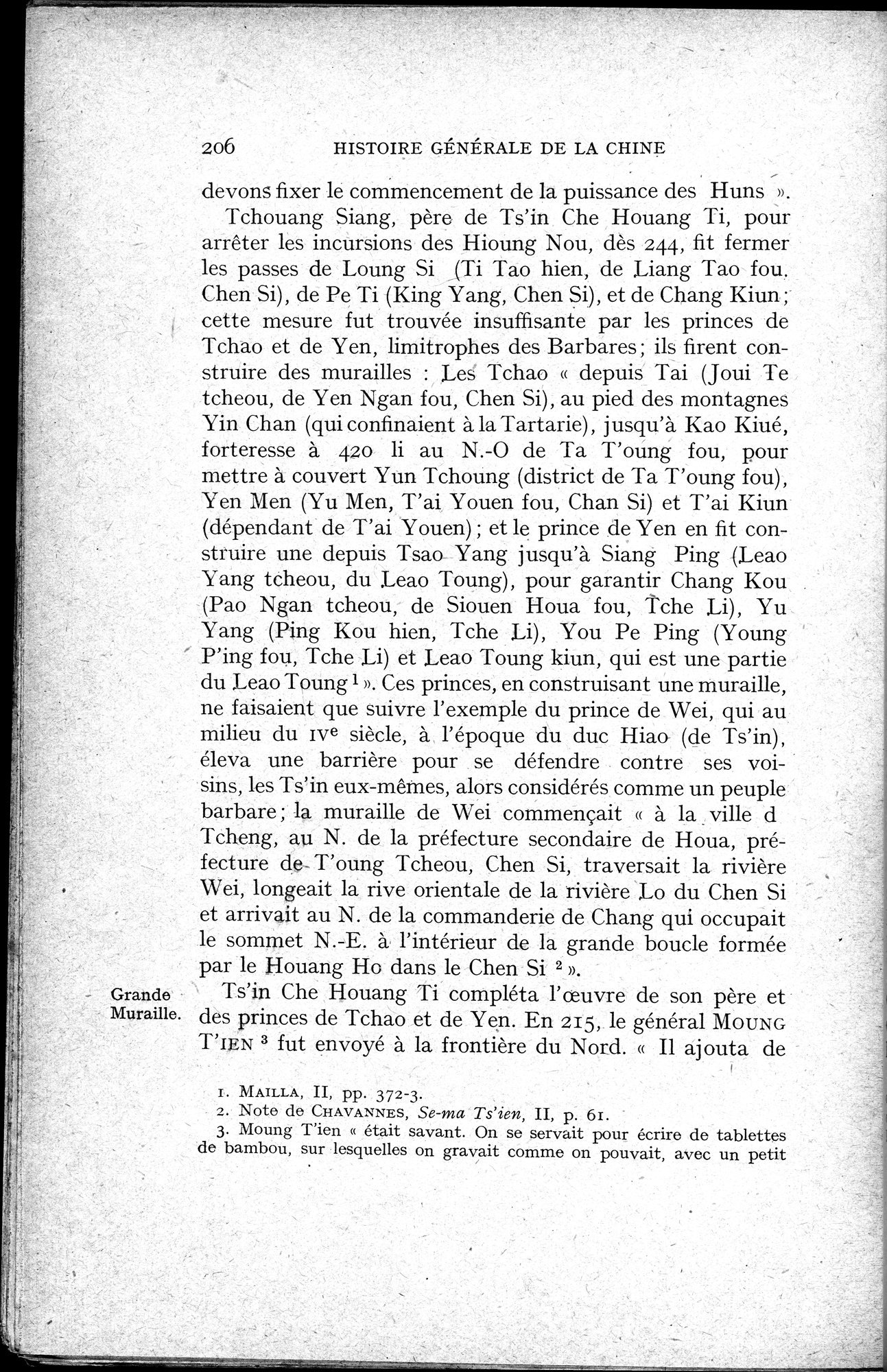 Histoire Générale de la Chine : vol.1 / 208 ページ（白黒高解像度画像）