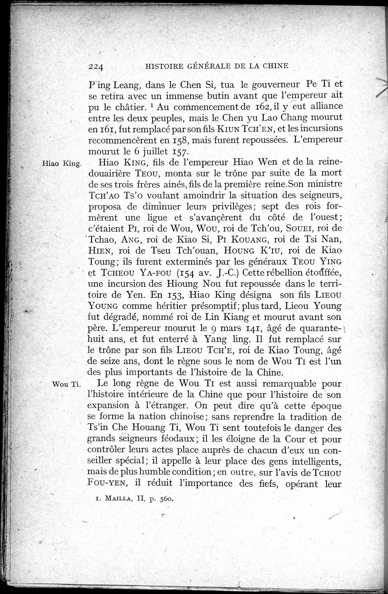 Histoire Générale de la Chine : vol.1 / Page 226 (Grayscale High Resolution Image)