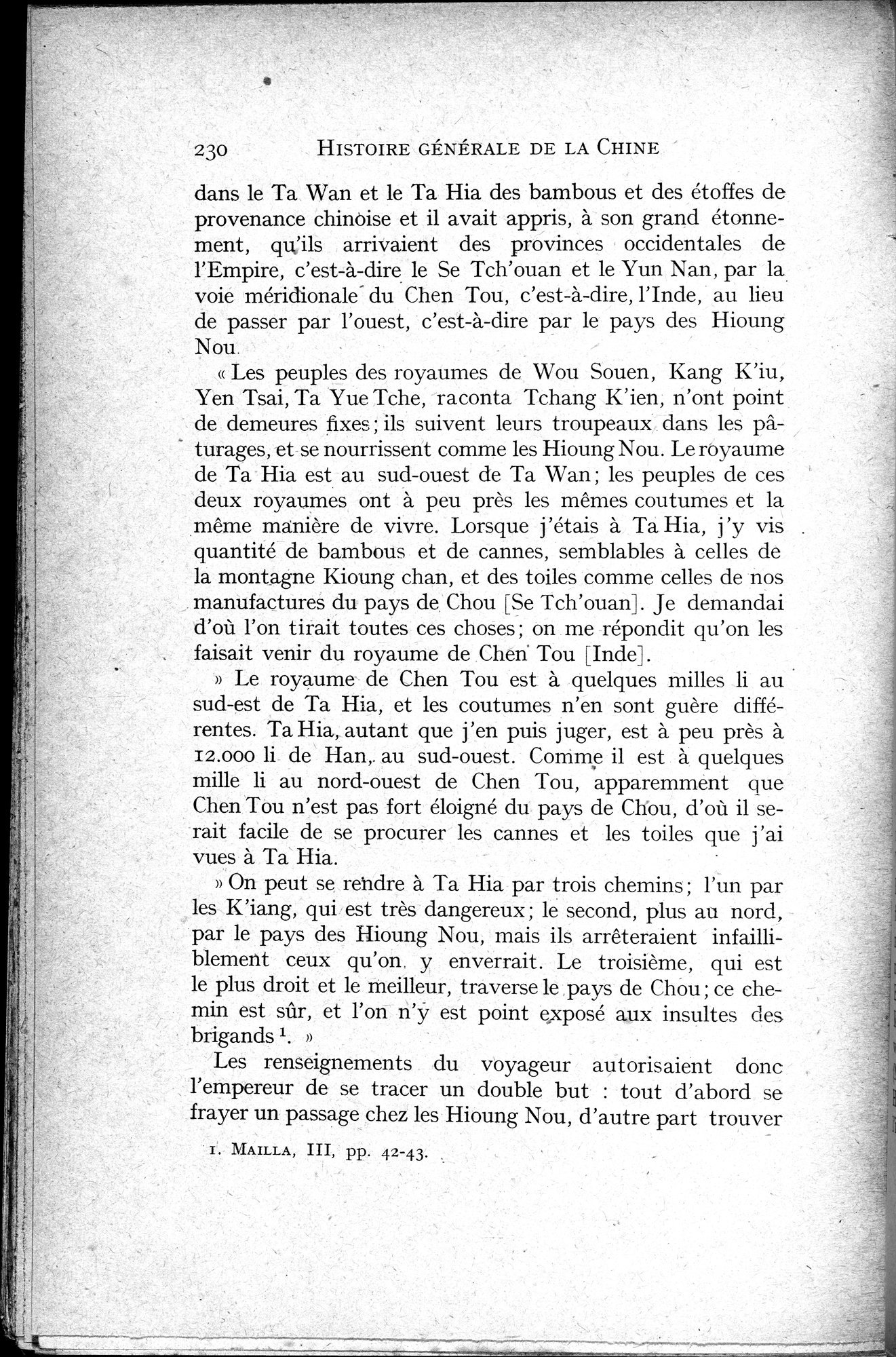 Histoire Générale de la Chine : vol.1 / 232 ページ（白黒高解像度画像）