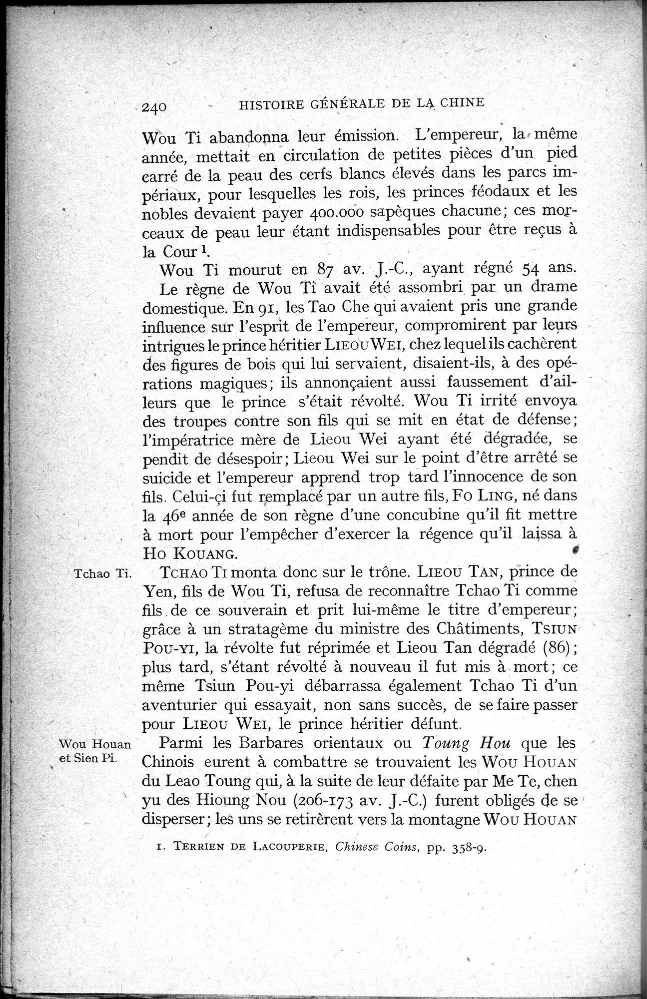 Histoire Générale de la Chine : vol.1 / 242 ページ（白黒高解像度画像）