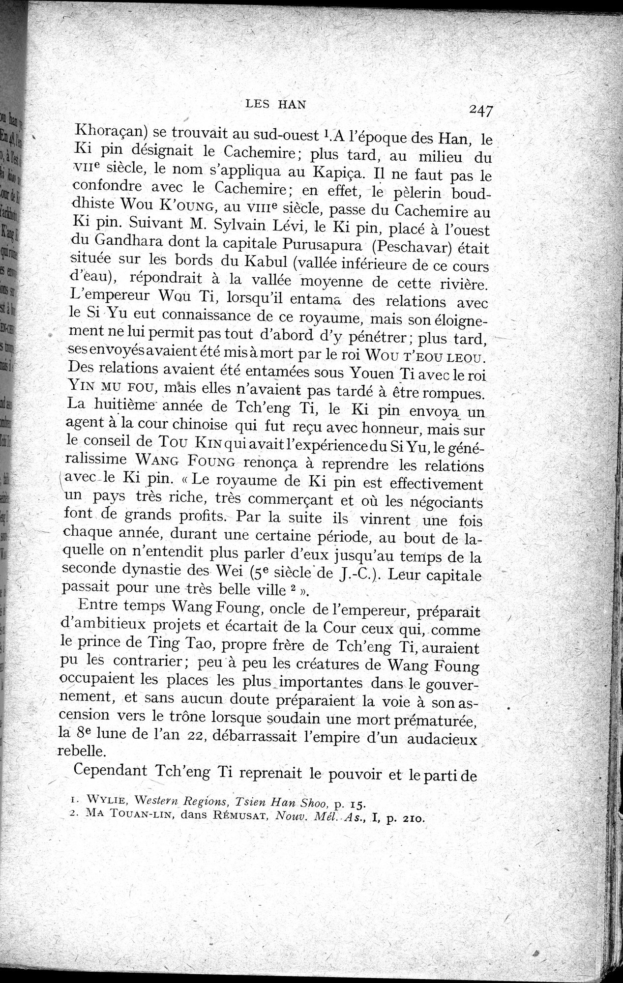 Histoire Générale de la Chine : vol.1 / 249 ページ（白黒高解像度画像）