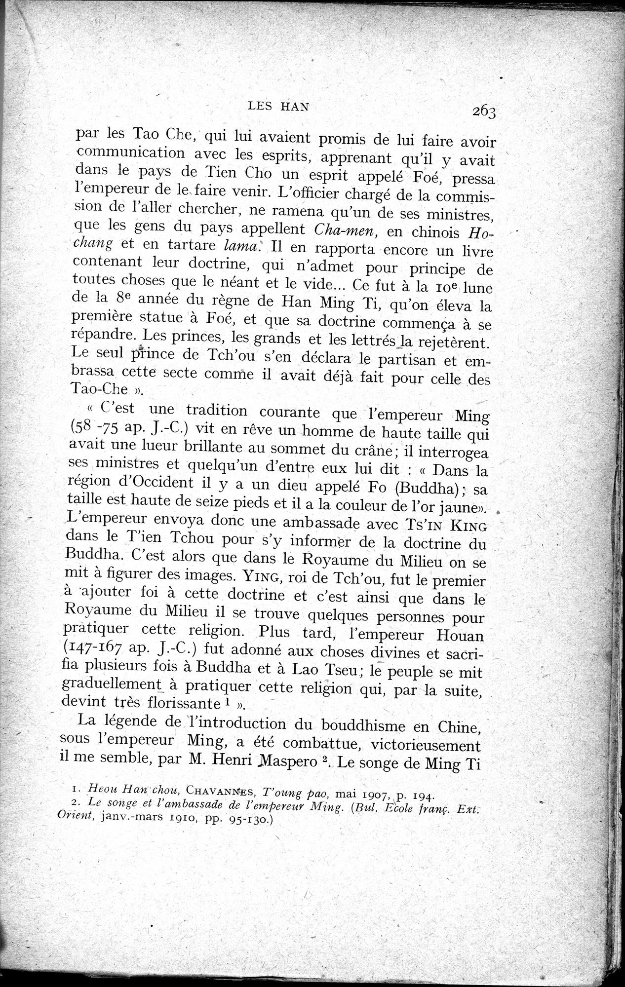 Histoire Générale de la Chine : vol.1 / 265 ページ（白黒高解像度画像）