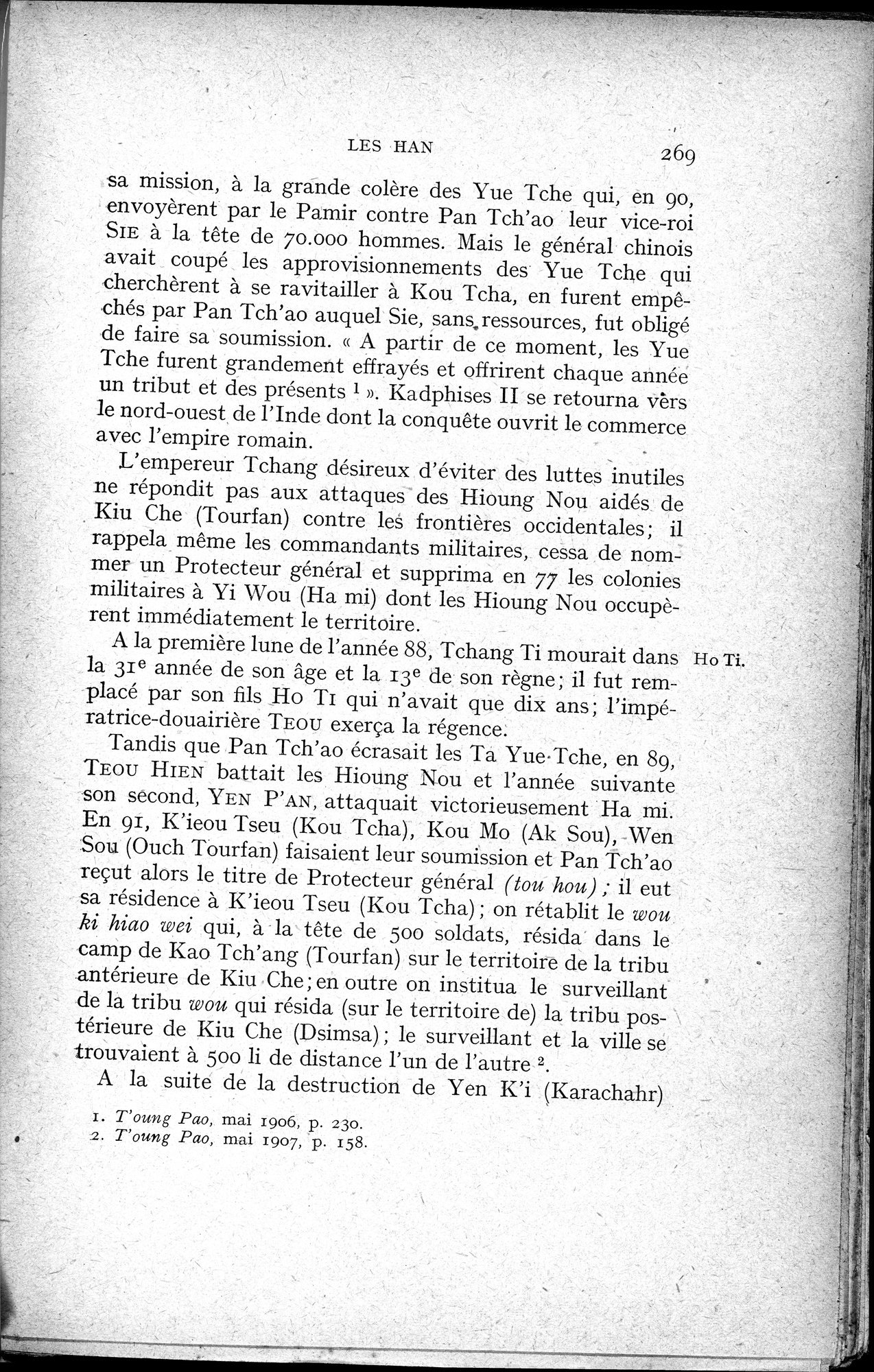 Histoire Générale de la Chine : vol.1 / 271 ページ（白黒高解像度画像）