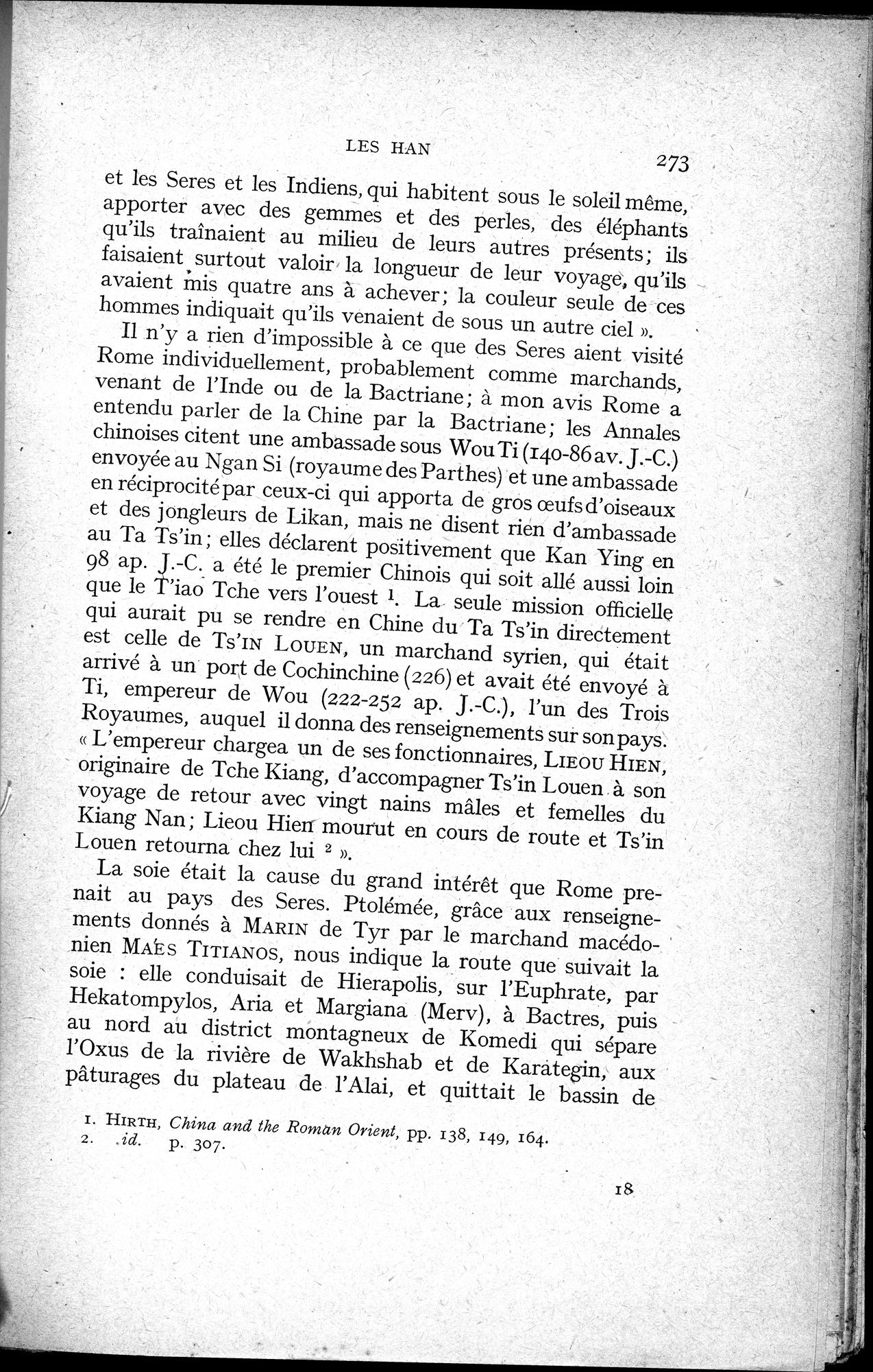 Histoire Générale de la Chine : vol.1 / 275 ページ（白黒高解像度画像）