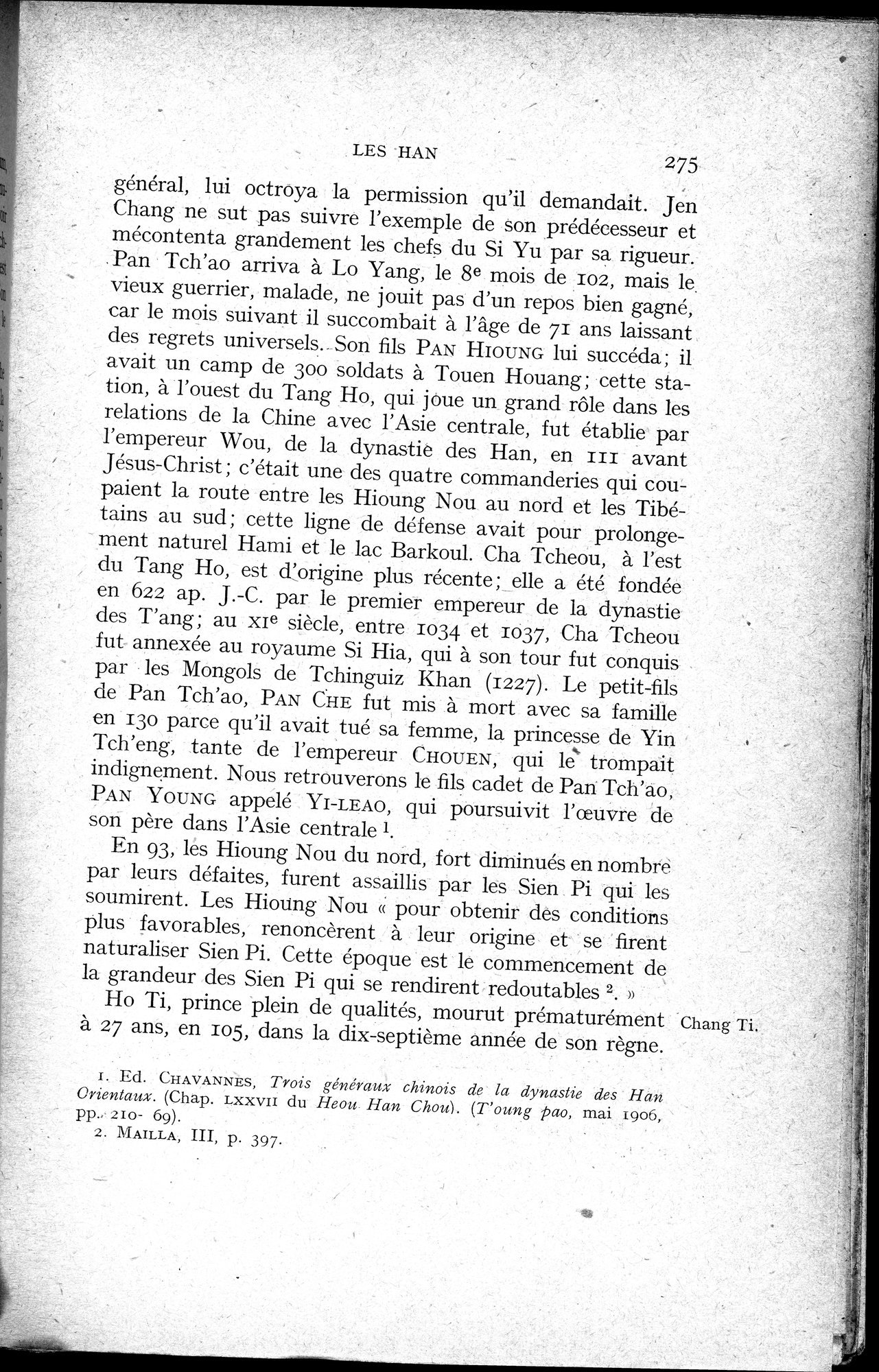 Histoire Générale de la Chine : vol.1 / 277 ページ（白黒高解像度画像）