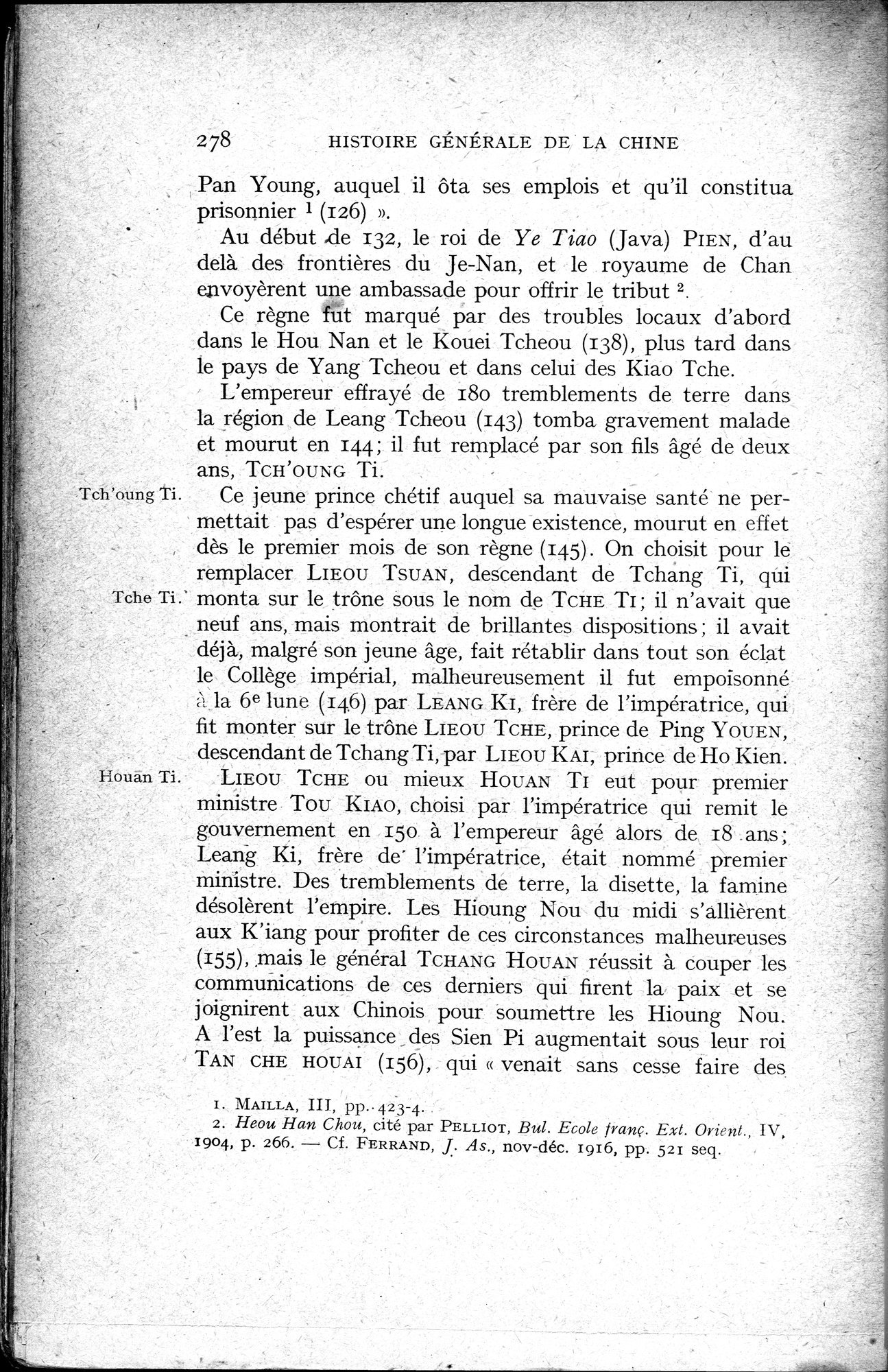 Histoire Générale de la Chine : vol.1 / 280 ページ（白黒高解像度画像）
