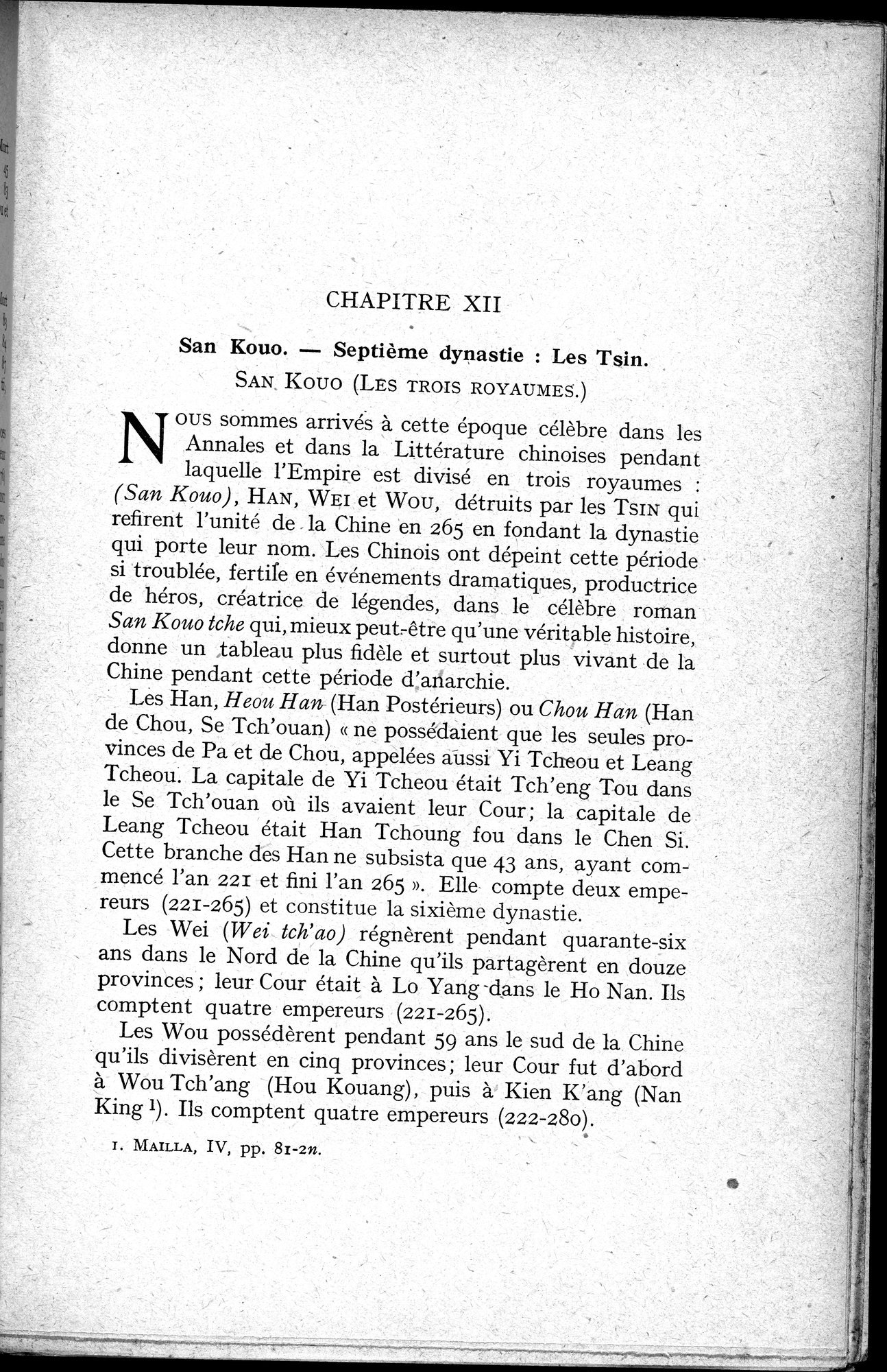 Histoire Générale de la Chine : vol.1 / 295 ページ（白黒高解像度画像）