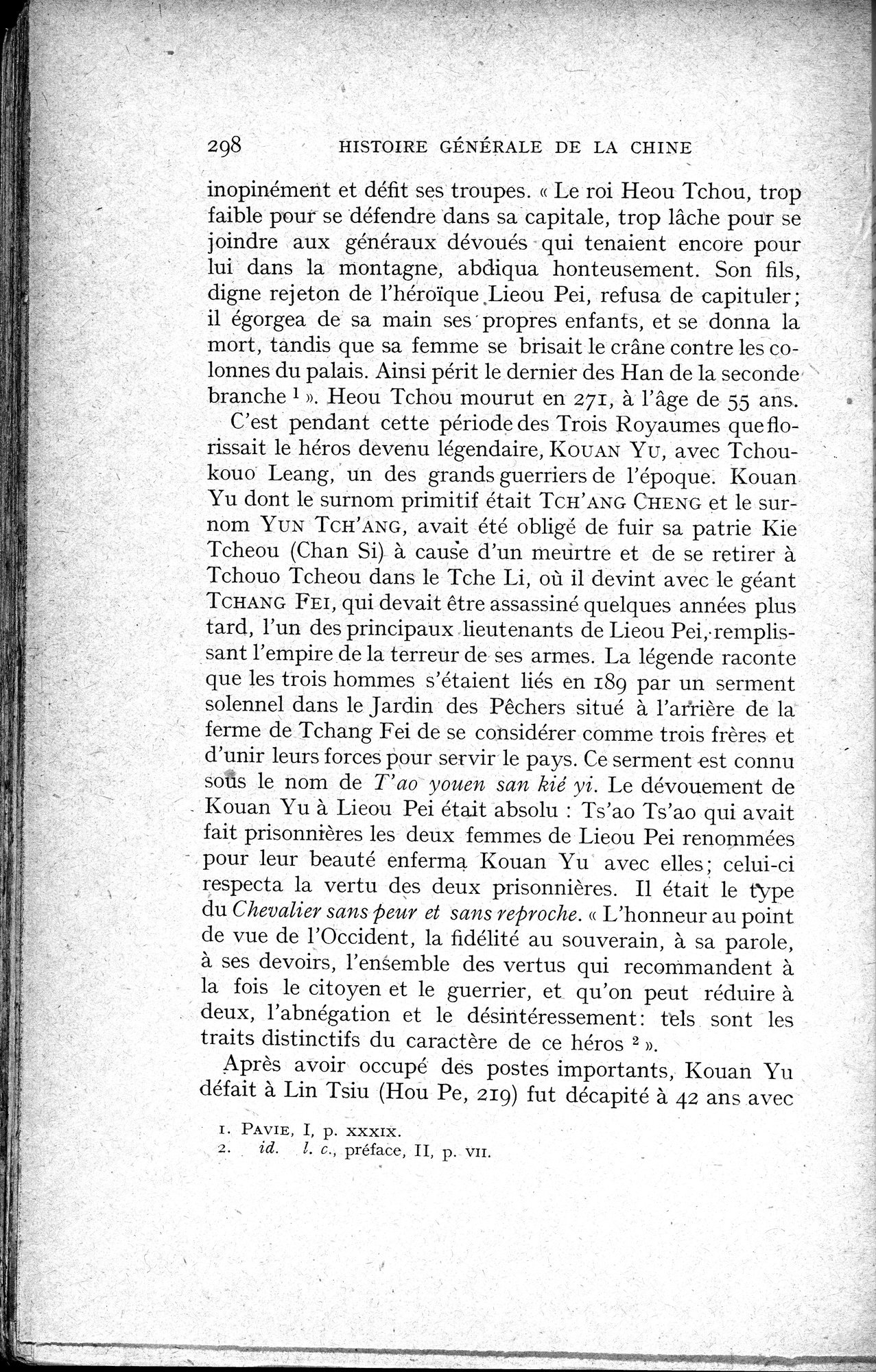 Histoire Générale de la Chine : vol.1 / 300 ページ（白黒高解像度画像）