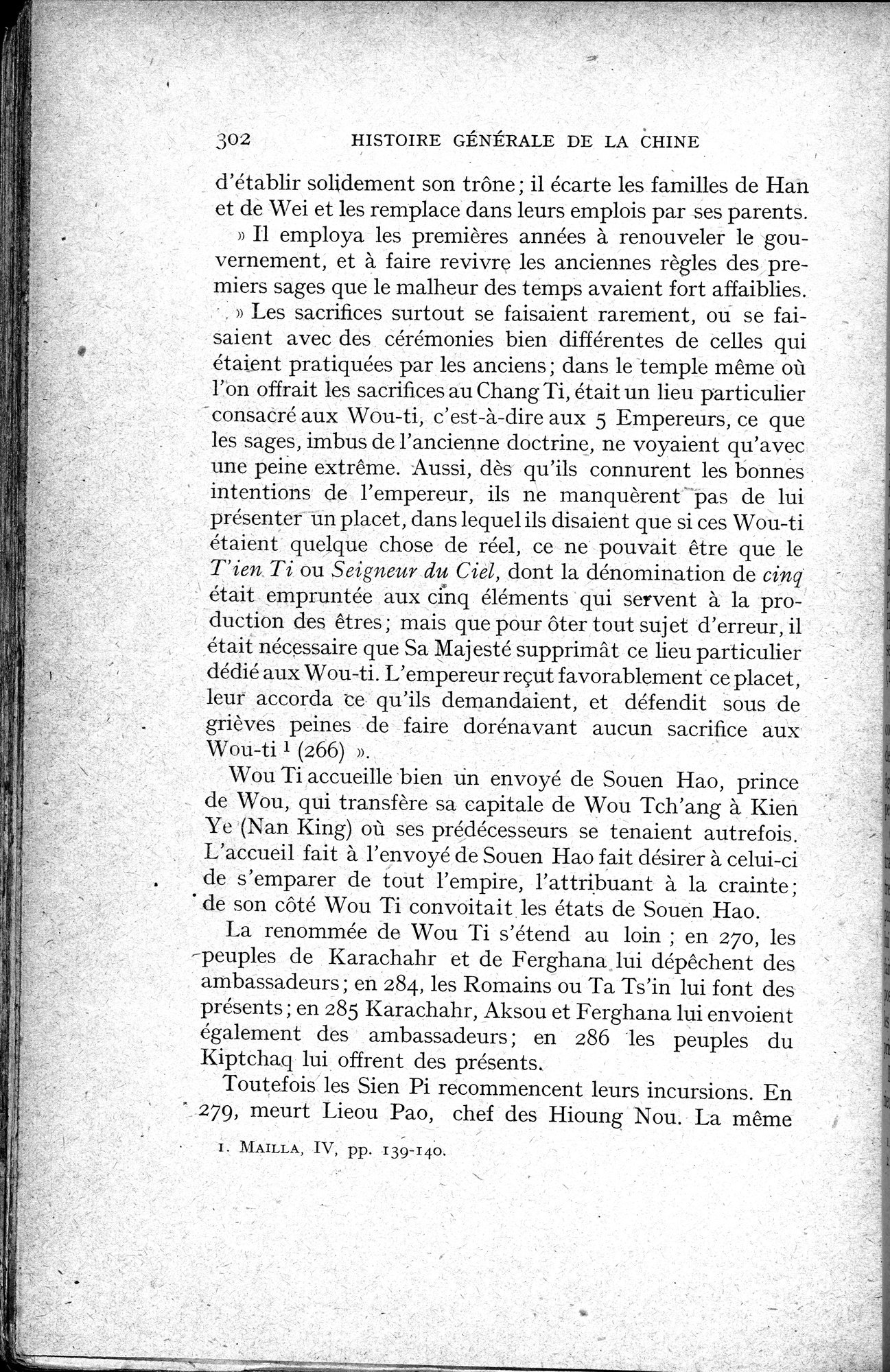 Histoire Générale de la Chine : vol.1 / 304 ページ（白黒高解像度画像）