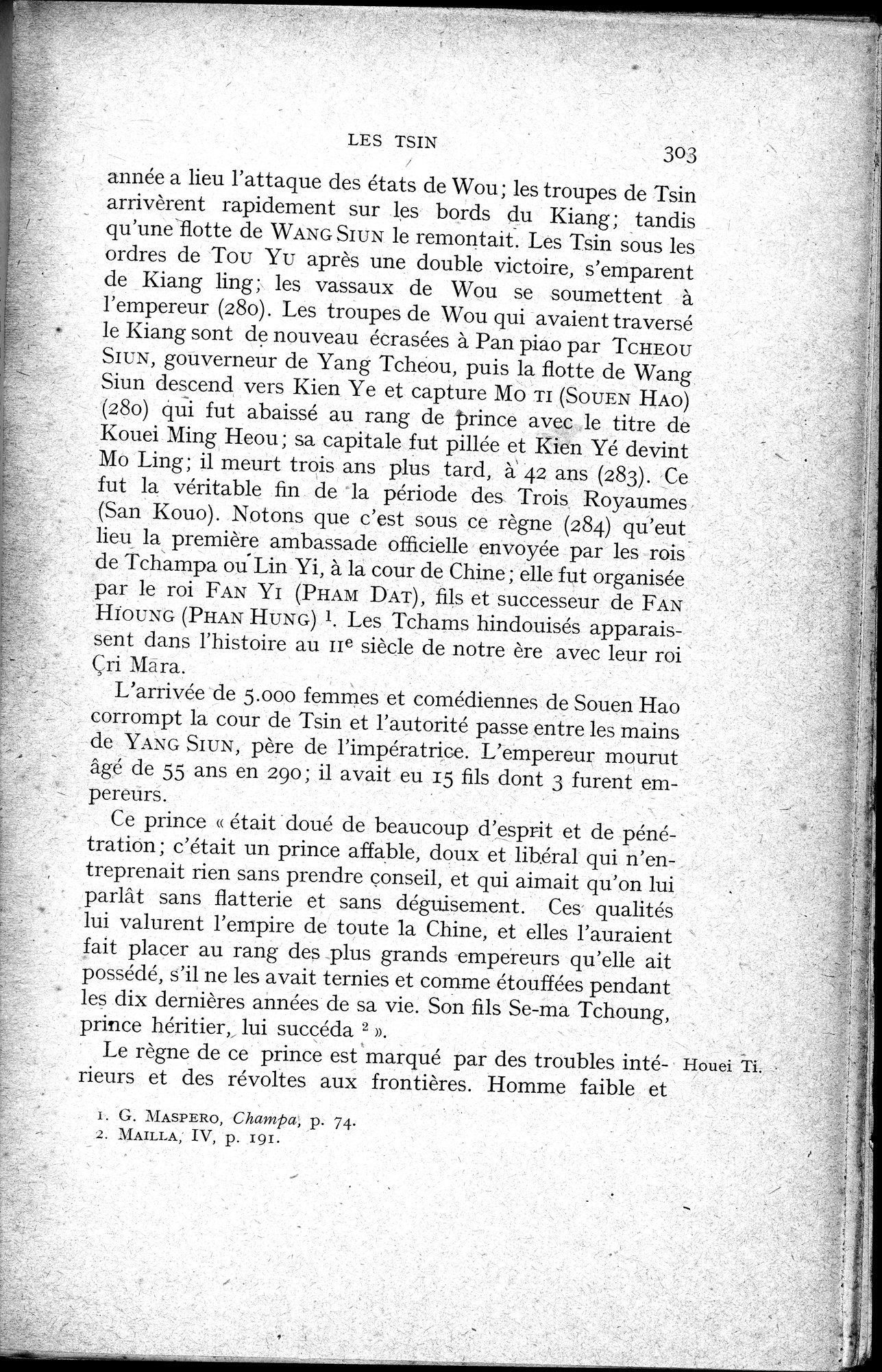 Histoire Générale de la Chine : vol.1 / 305 ページ（白黒高解像度画像）