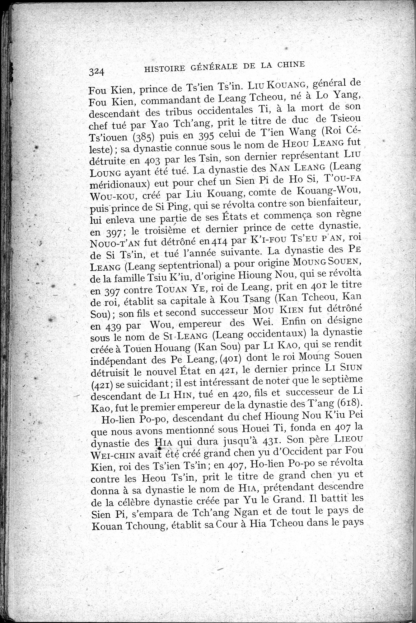 Histoire Générale de la Chine : vol.1 / 326 ページ（白黒高解像度画像）