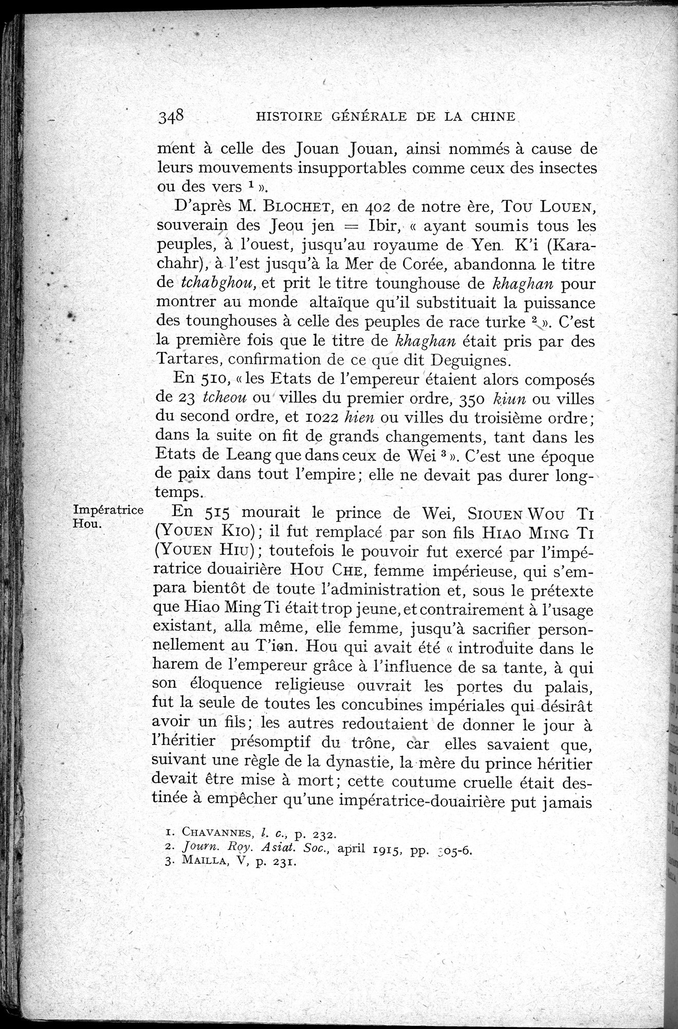 Histoire Générale de la Chine : vol.1 / 350 ページ（白黒高解像度画像）
