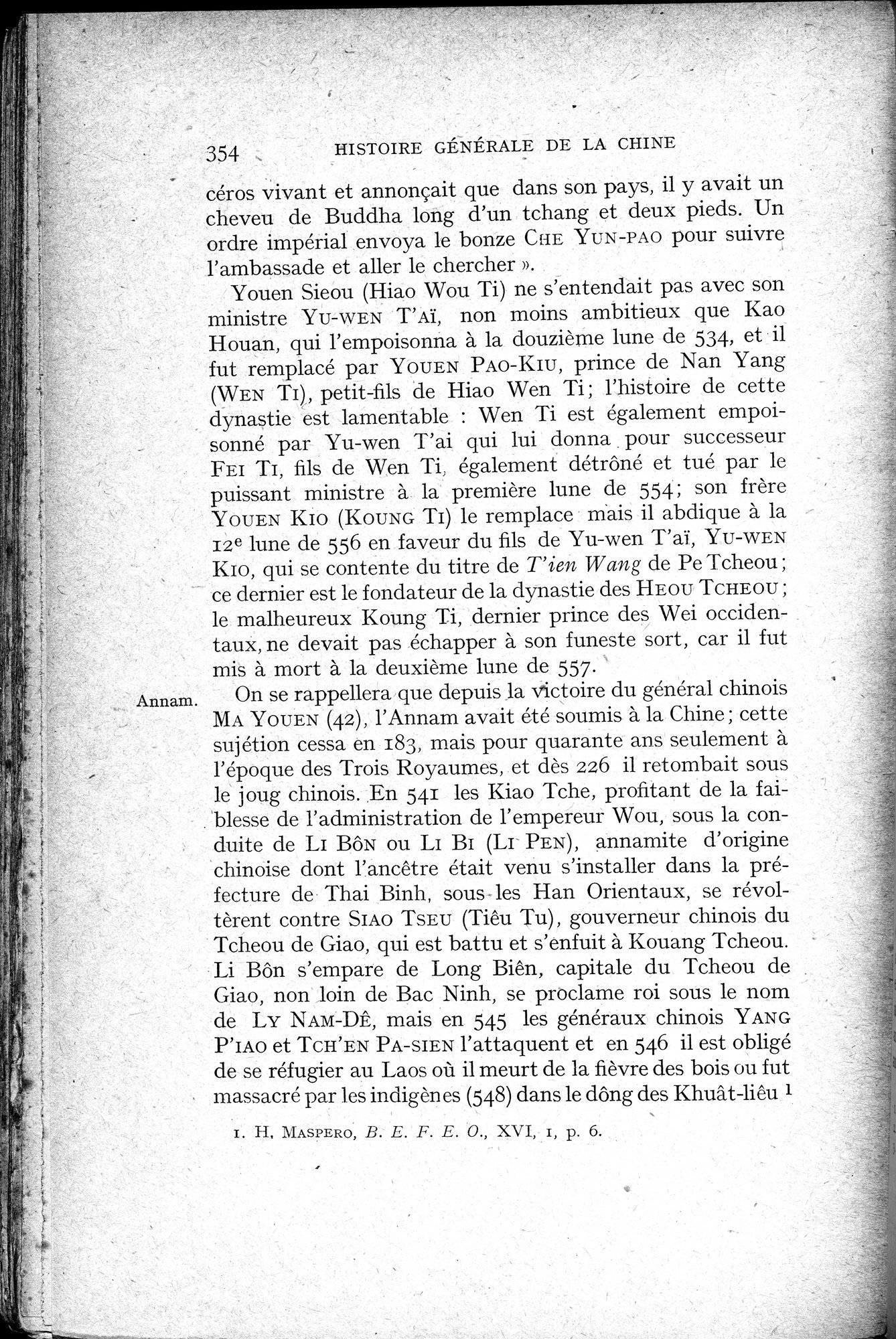 Histoire Générale de la Chine : vol.1 / 356 ページ（白黒高解像度画像）