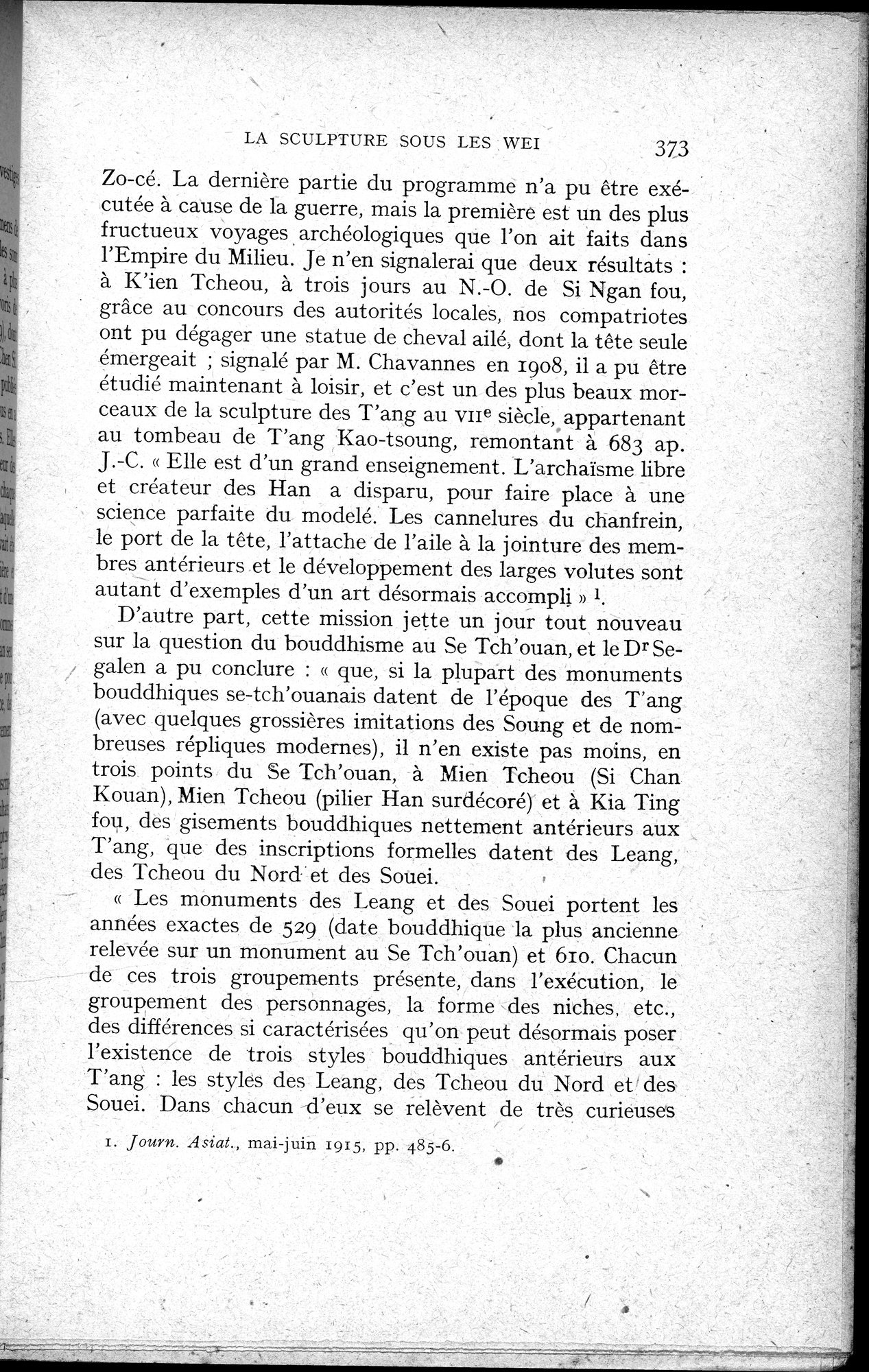 Histoire Générale de la Chine : vol.1 / 375 ページ（白黒高解像度画像）