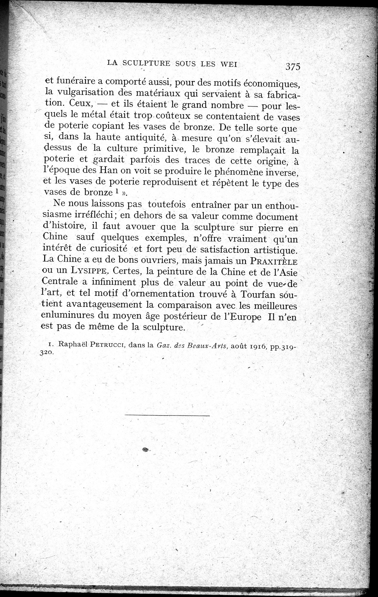 Histoire Générale de la Chine : vol.1 / 377 ページ（白黒高解像度画像）