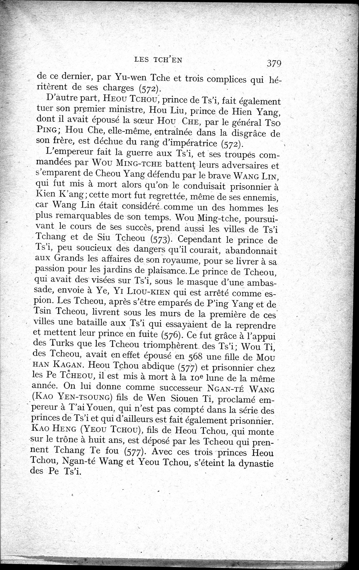 Histoire Générale de la Chine : vol.1 / 381 ページ（白黒高解像度画像）