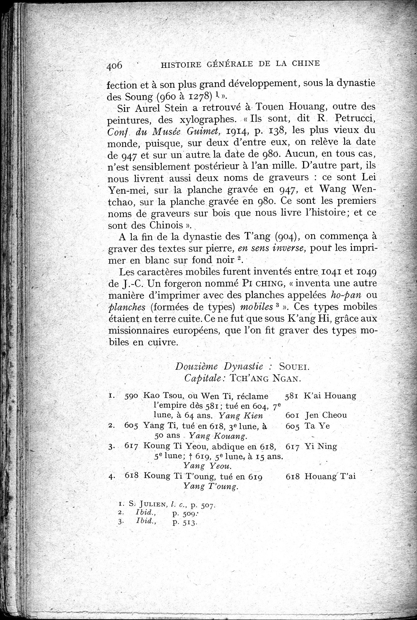 Histoire Générale de la Chine : vol.1 / 408 ページ（白黒高解像度画像）