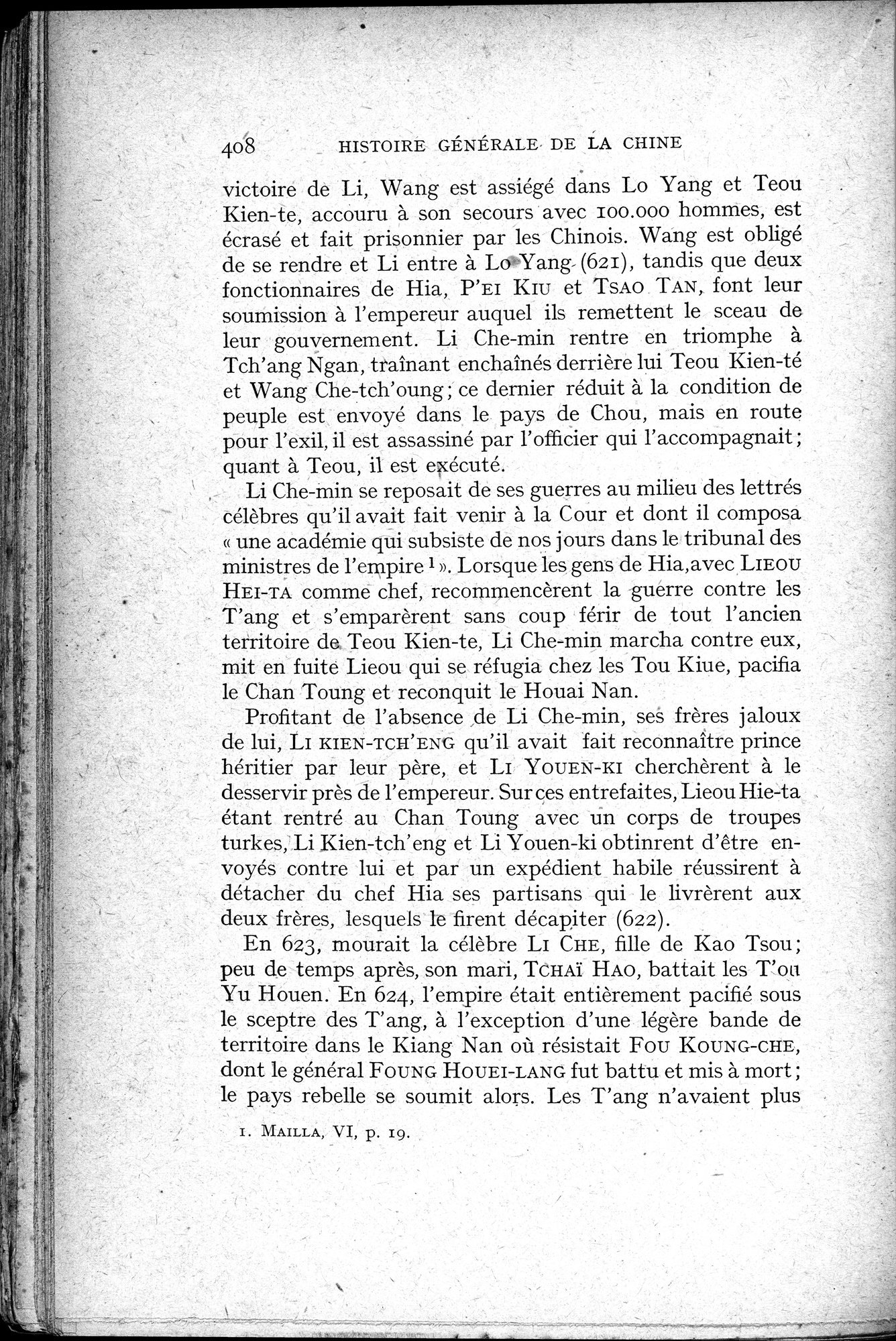 Histoire Générale de la Chine : vol.1 / 410 ページ（白黒高解像度画像）