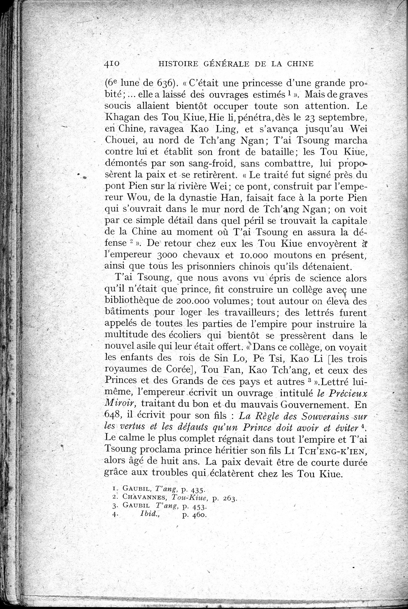 Histoire Générale de la Chine : vol.1 / 412 ページ（白黒高解像度画像）