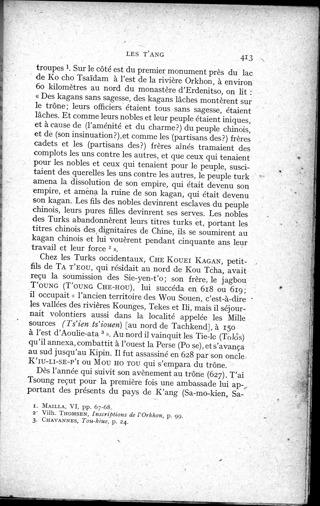 Histoire Générale de la Chine : vol.1 / 415 ページ（白黒高解像度画像）