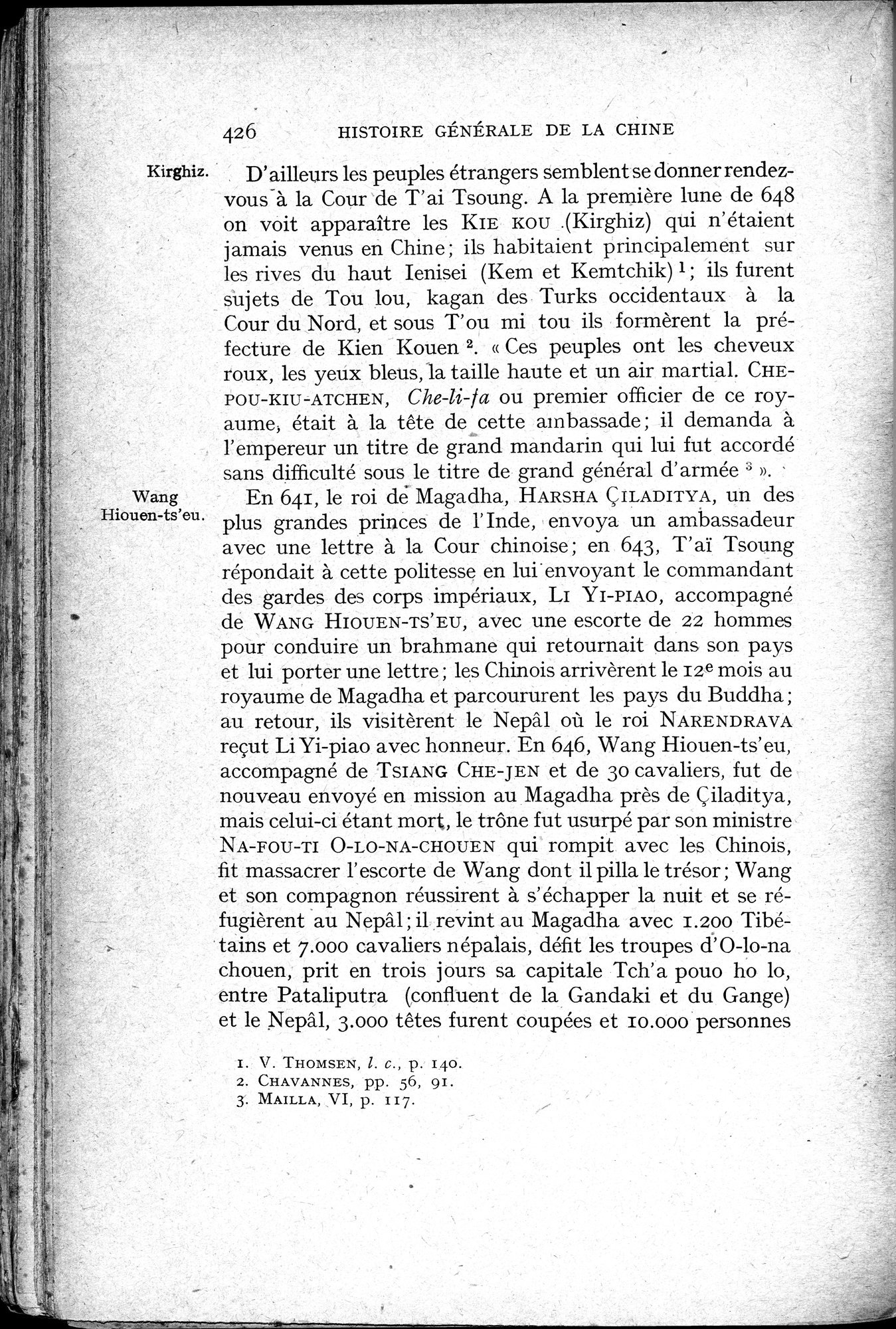 Histoire Générale de la Chine : vol.1 / 428 ページ（白黒高解像度画像）
